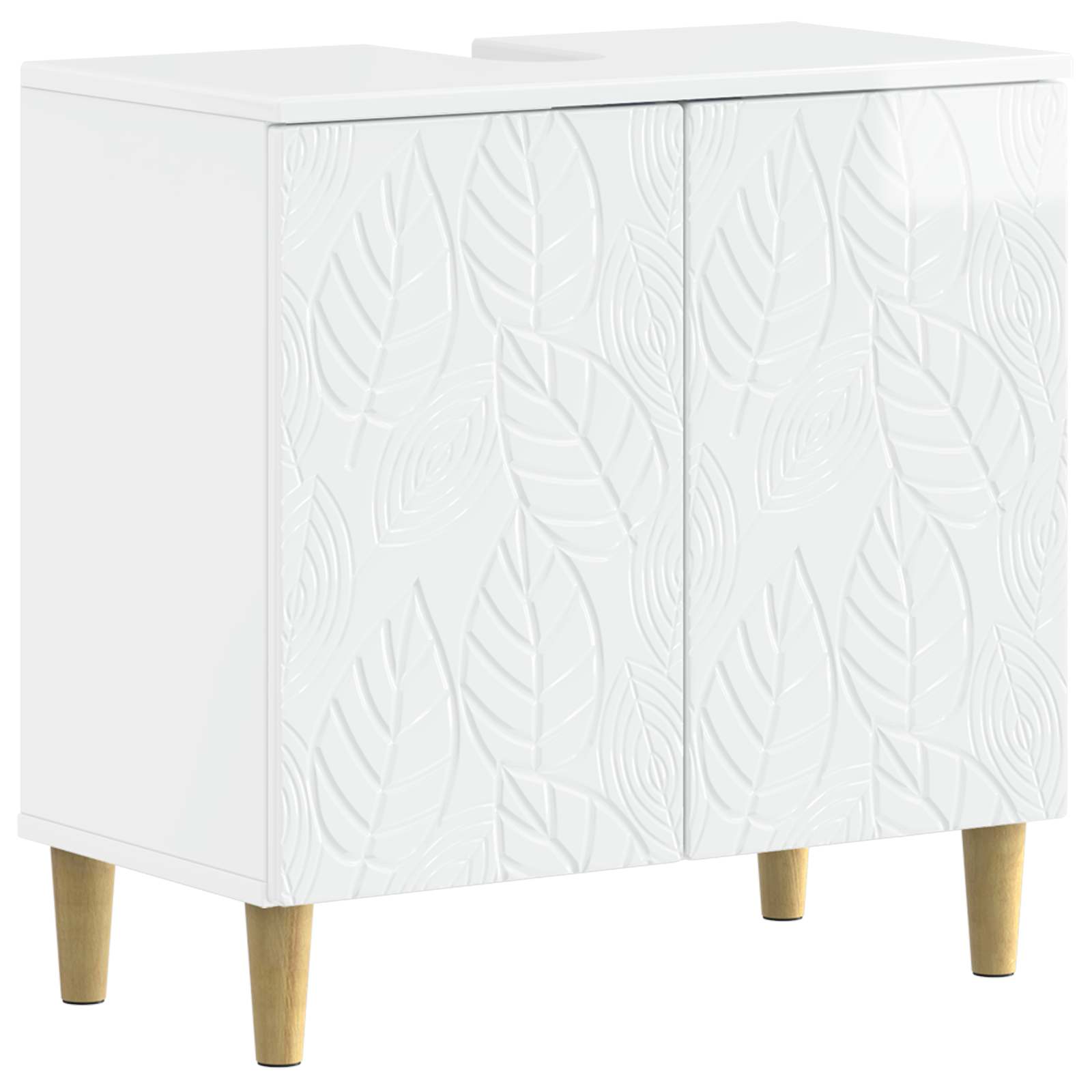 vidaXL Badkamer wastafelkast DELFT Wit 59,5 x 31,5 x 59 cm