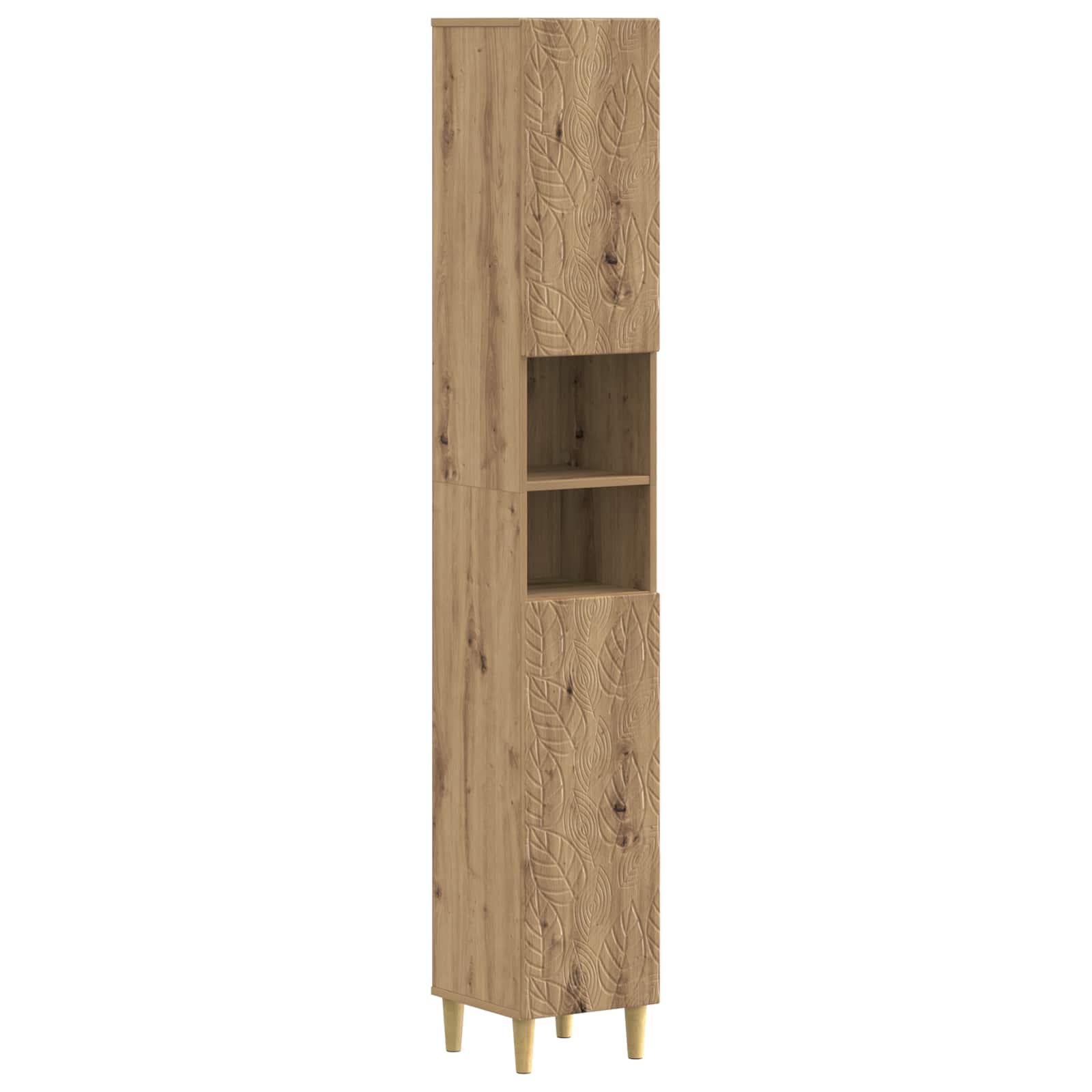 vidaXL Badkamerkast met Open Plank DELFT Wit 30 x 31 x 190 cm