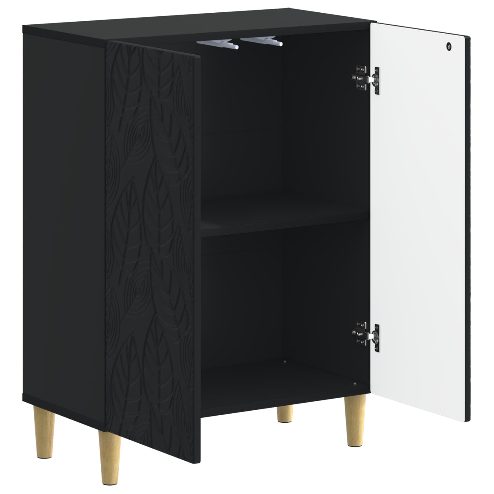 vidaXL Badkamer Opbergkast DELFT Wit 59,5 x 31 x 80 cm Bewerkt hout