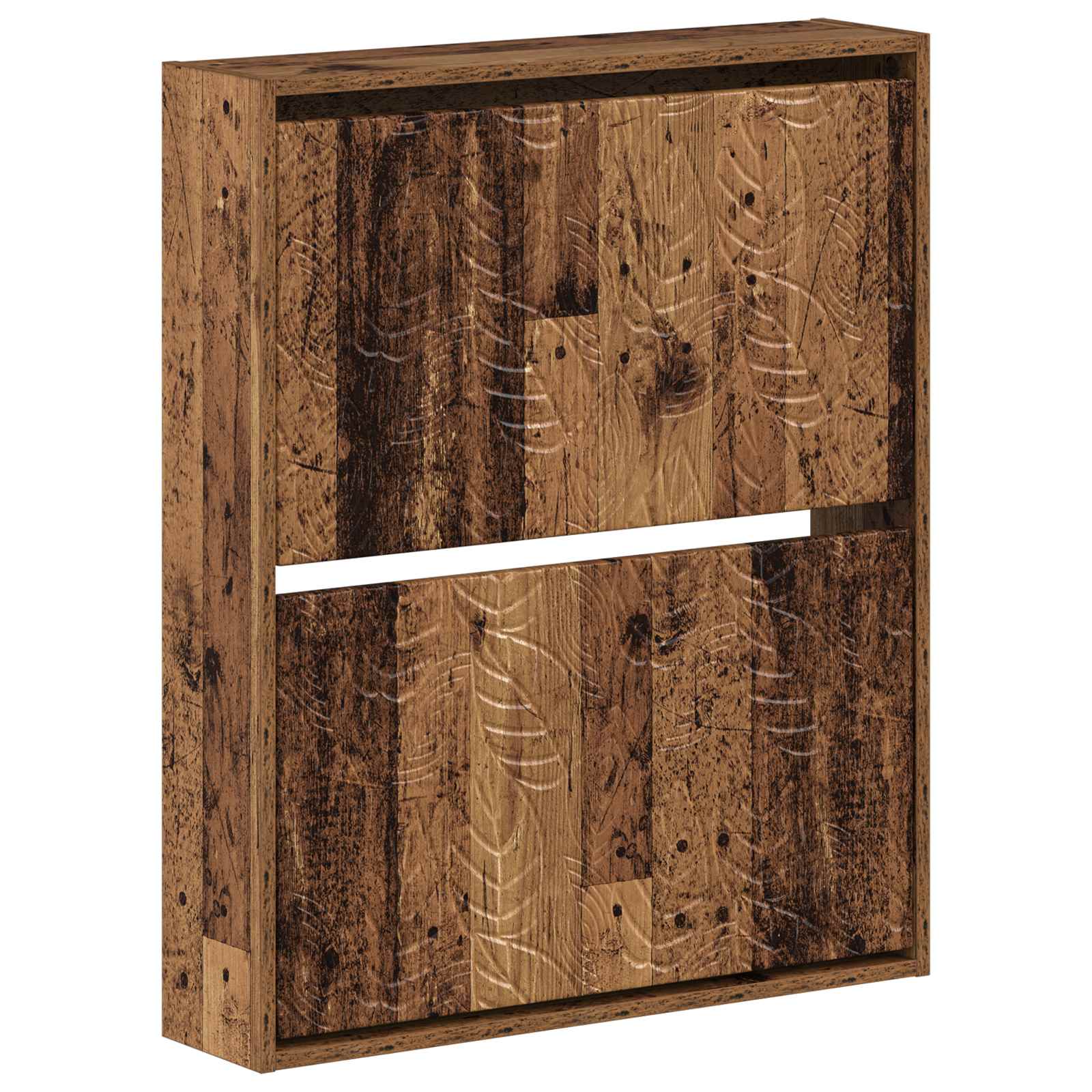 vidaXL Wandgemonteerde Schoenkast DELFT 71 x 17 x 86 cm Bewerkt hout