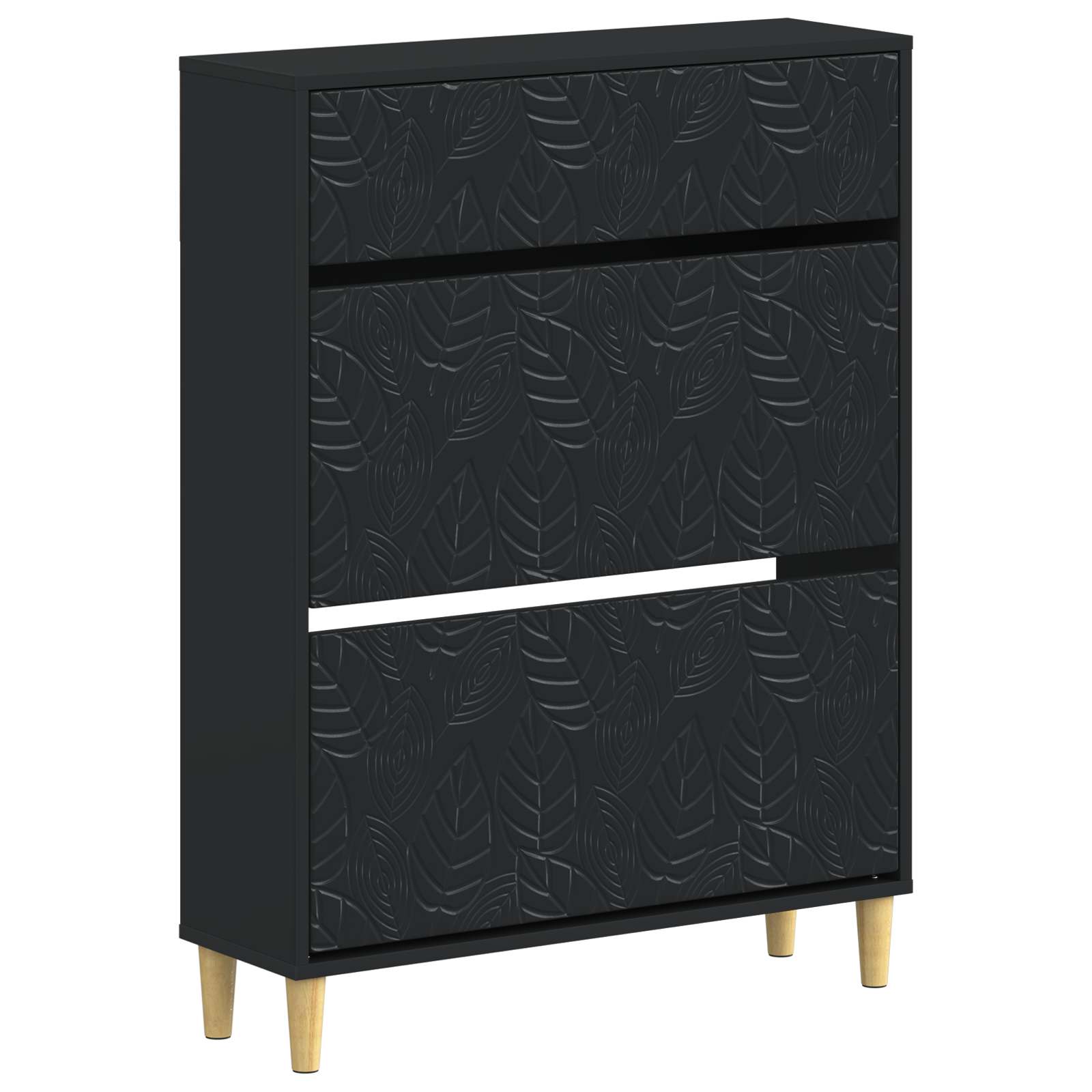 vidaXL Schoenenkast DELFT 78 x 24 x 103 cm Bewerkt hout Wit