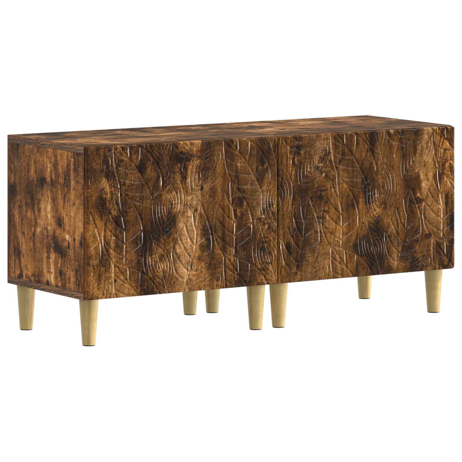vidaXL Tv-meubel Wit Bewerkt hout