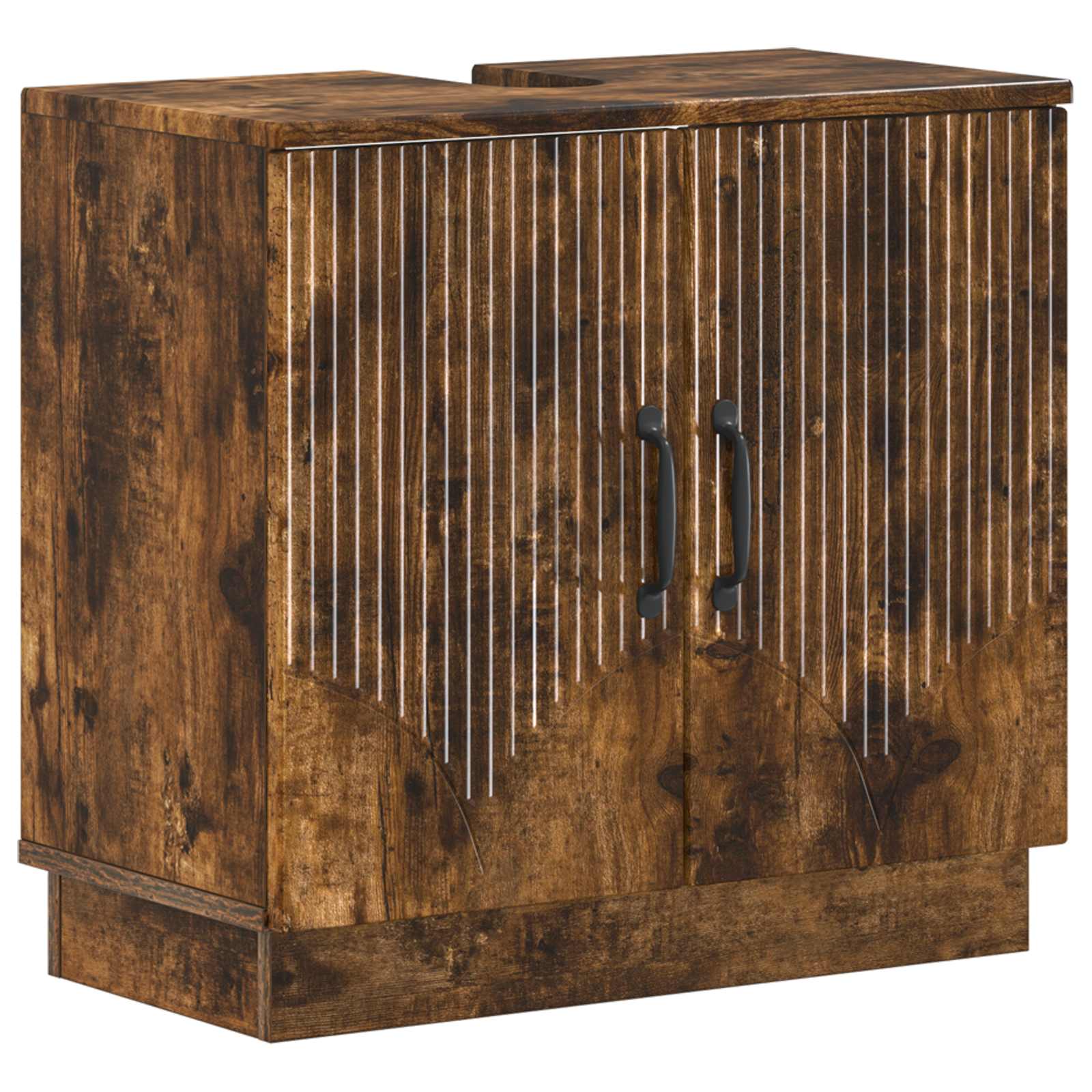 vidaXL Badkamer wastafelkast HOORN Wit 59,5 x 31,5 x 56 cm