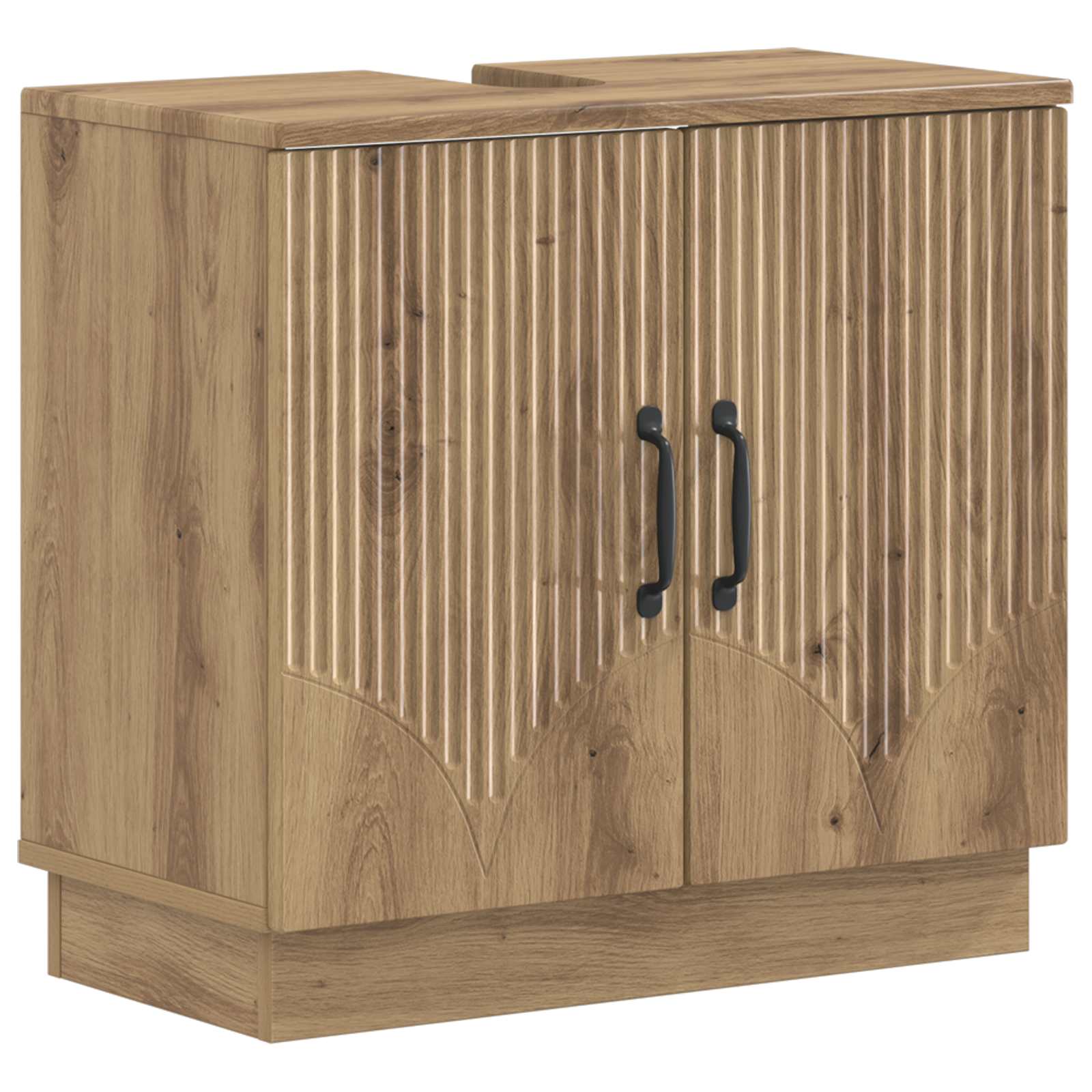 vidaXL Badkamer wastafelkast HOORN Wit 59,5 x 31,5 x 56 cm