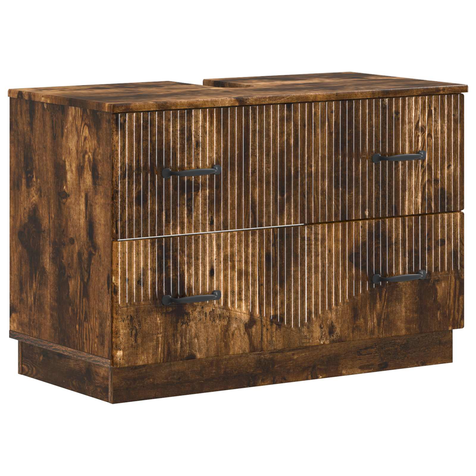vidaXL Badkamer wastafelkast HOORN Wit 82 x 41 x 56 cm Bewerkt hout