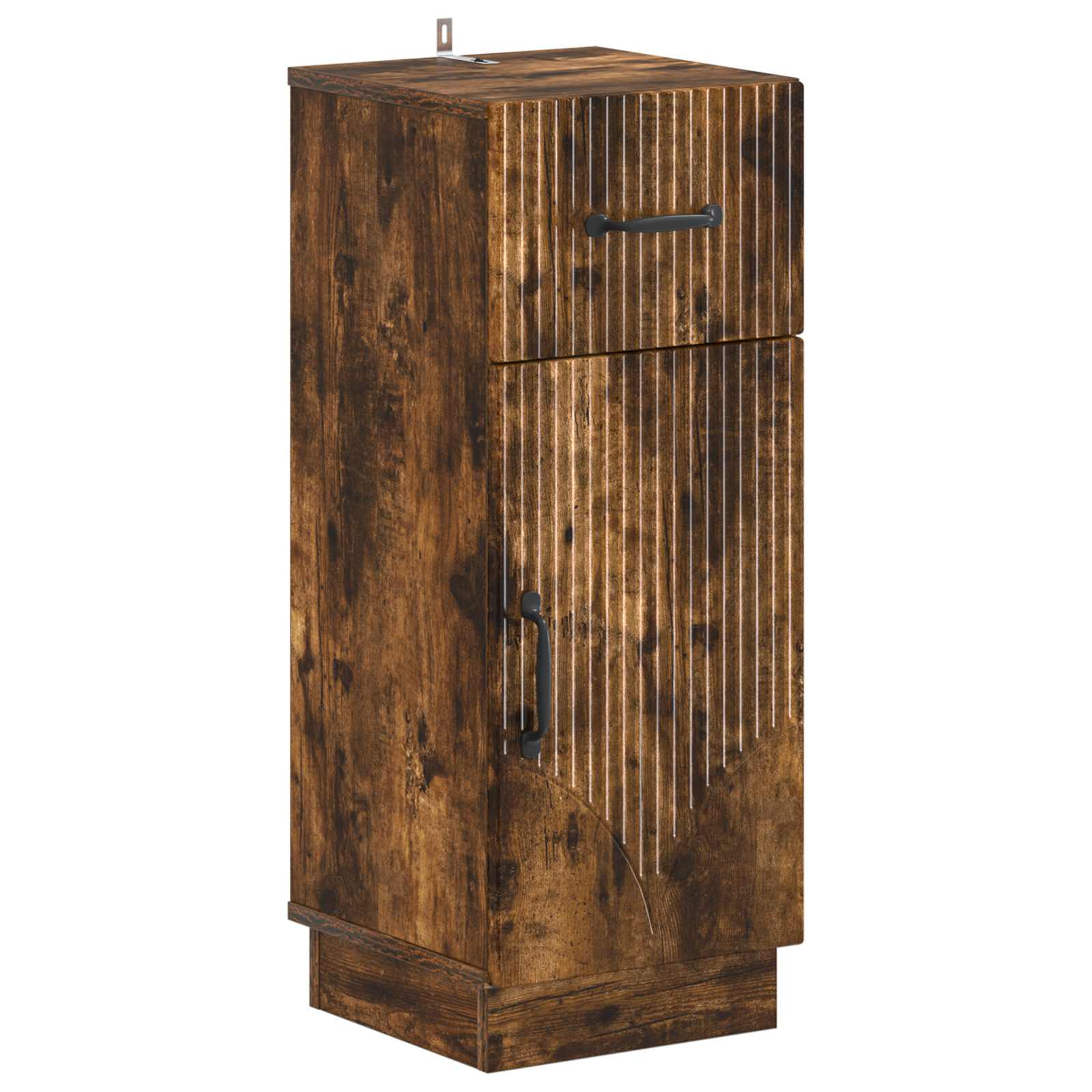 vidaXL Badkamer Opbergkast HOORN Wit 30 x 31 x 77 cm Bewerkt hout