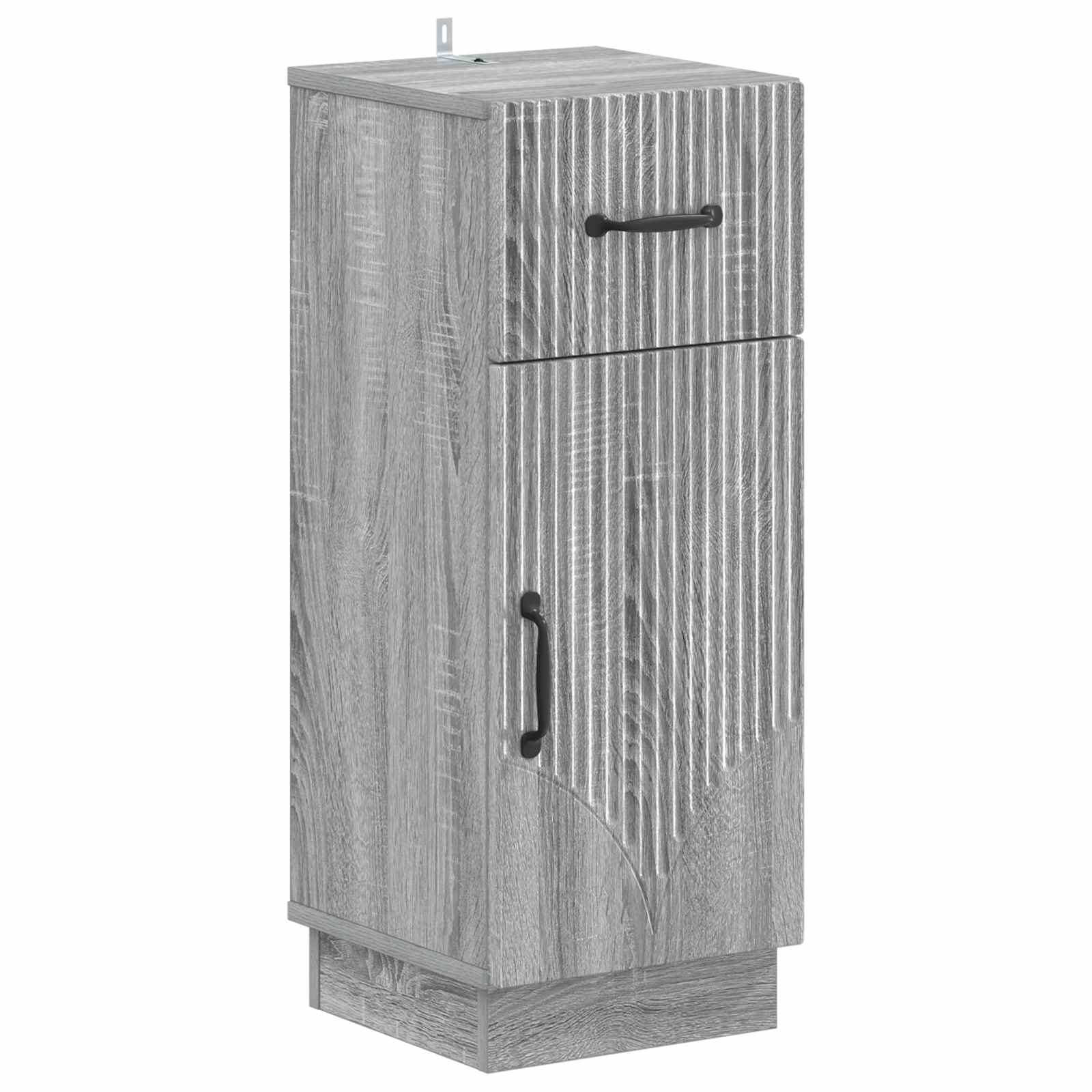 vidaXL Badkamer Opbergkast HOORN Wit 30 x 31 x 77 cm Bewerkt hout