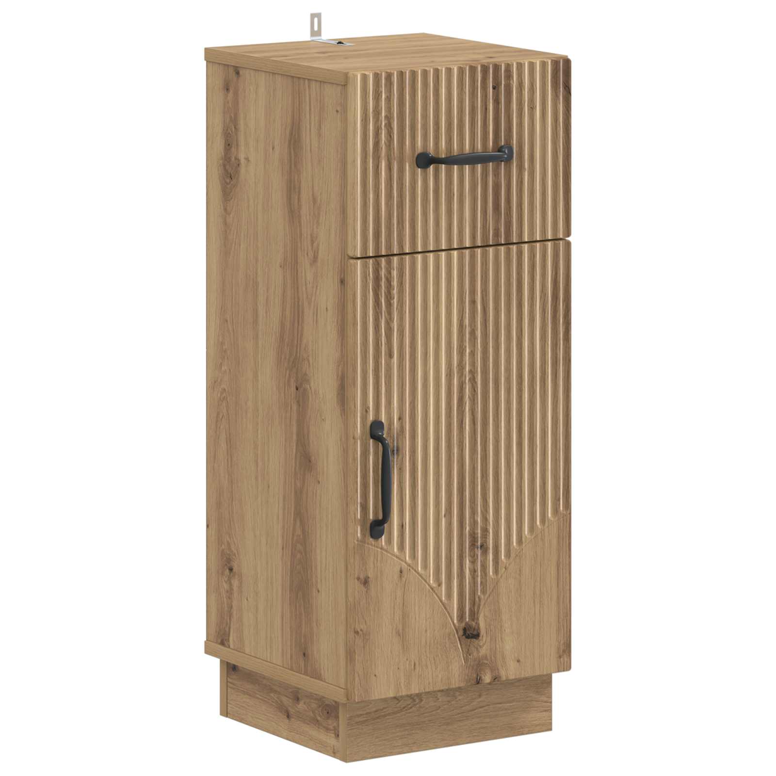 vidaXL Badkamer Opbergkast HOORN Wit 30 x 31 x 77 cm Bewerkt hout