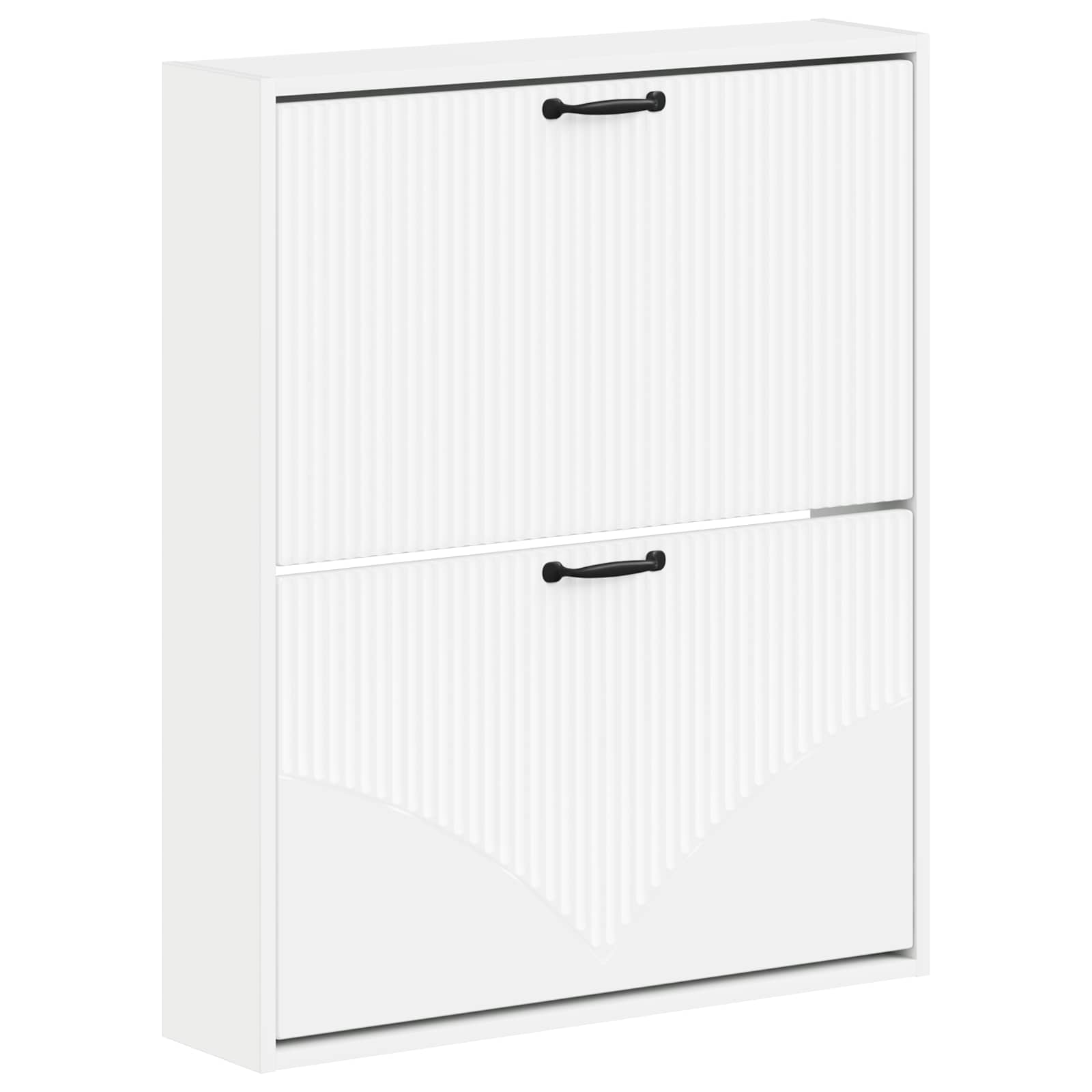 vidaXL Wandgemonteerde Schoenkast HOORN 71 x 17 x 86 cm Bewerkt hout