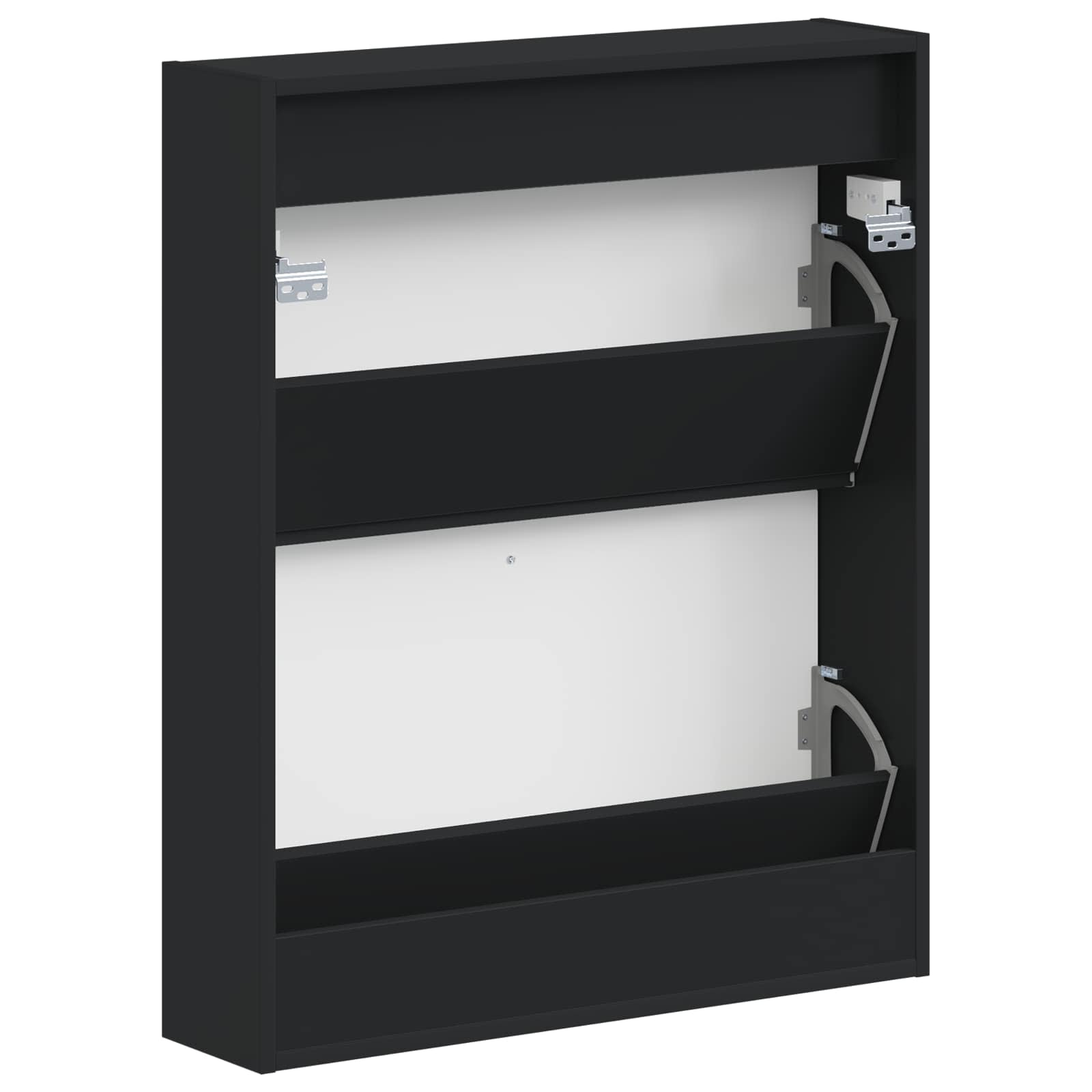 vidaXL Wandgemonteerde Schoenkast HOORN 71 x 17 x 86 cm Bewerkt hout