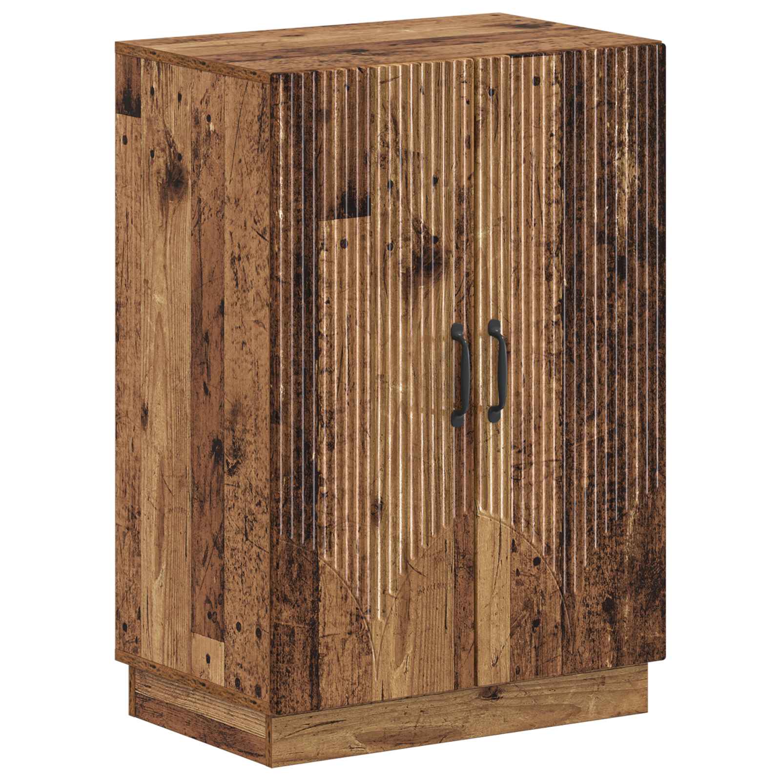 vidaXL Schoenenkast HOORN 59,5 x 39,5 x 87 cm Bewerkt hout Wit