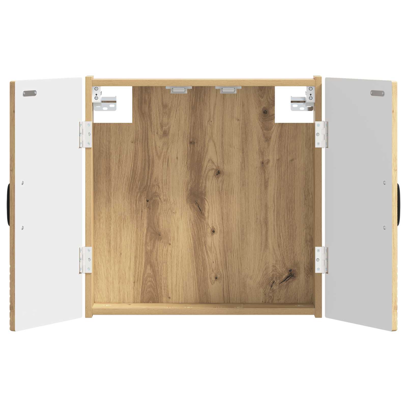 vidaXL Dartbord Kabinet HOORN Wit 52,5 x 10,5 x 53,5 cm Bewerkt hout