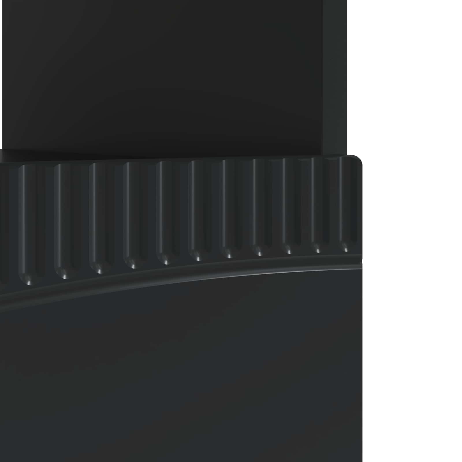 vidaXL LED tv-meubel Wit Bewerkt hout