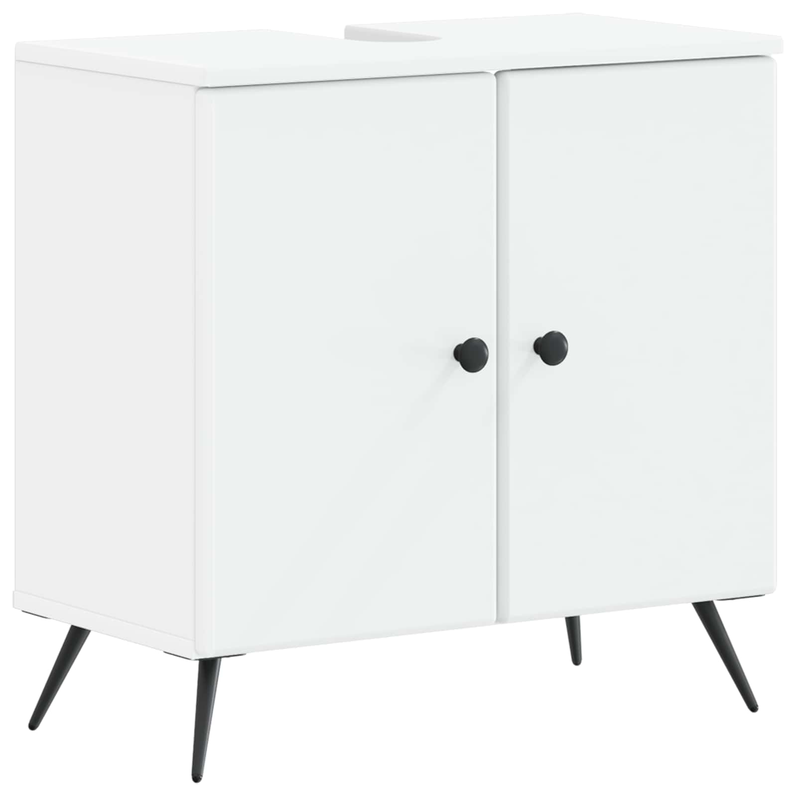 vidaXL Badkamer wastafelkast BREDA Wit 59,5 x 31,5 x 59 cm