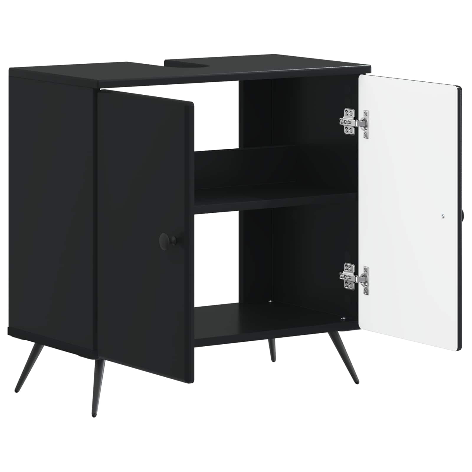 vidaXL Badkamer wastafelkast BREDA Wit 59,5 x 31,5 x 59 cm