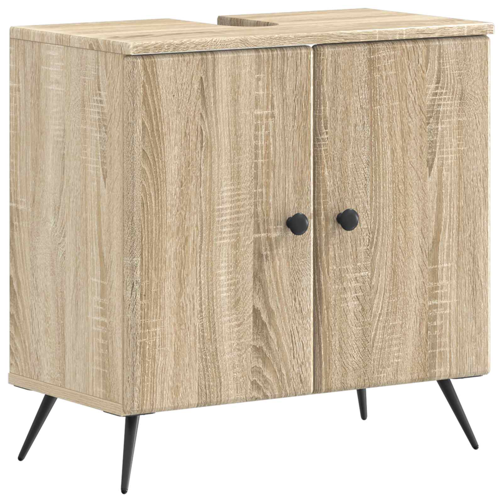 vidaXL Badkamer wastafelkast BREDA Wit 59,5 x 31,5 x 59 cm