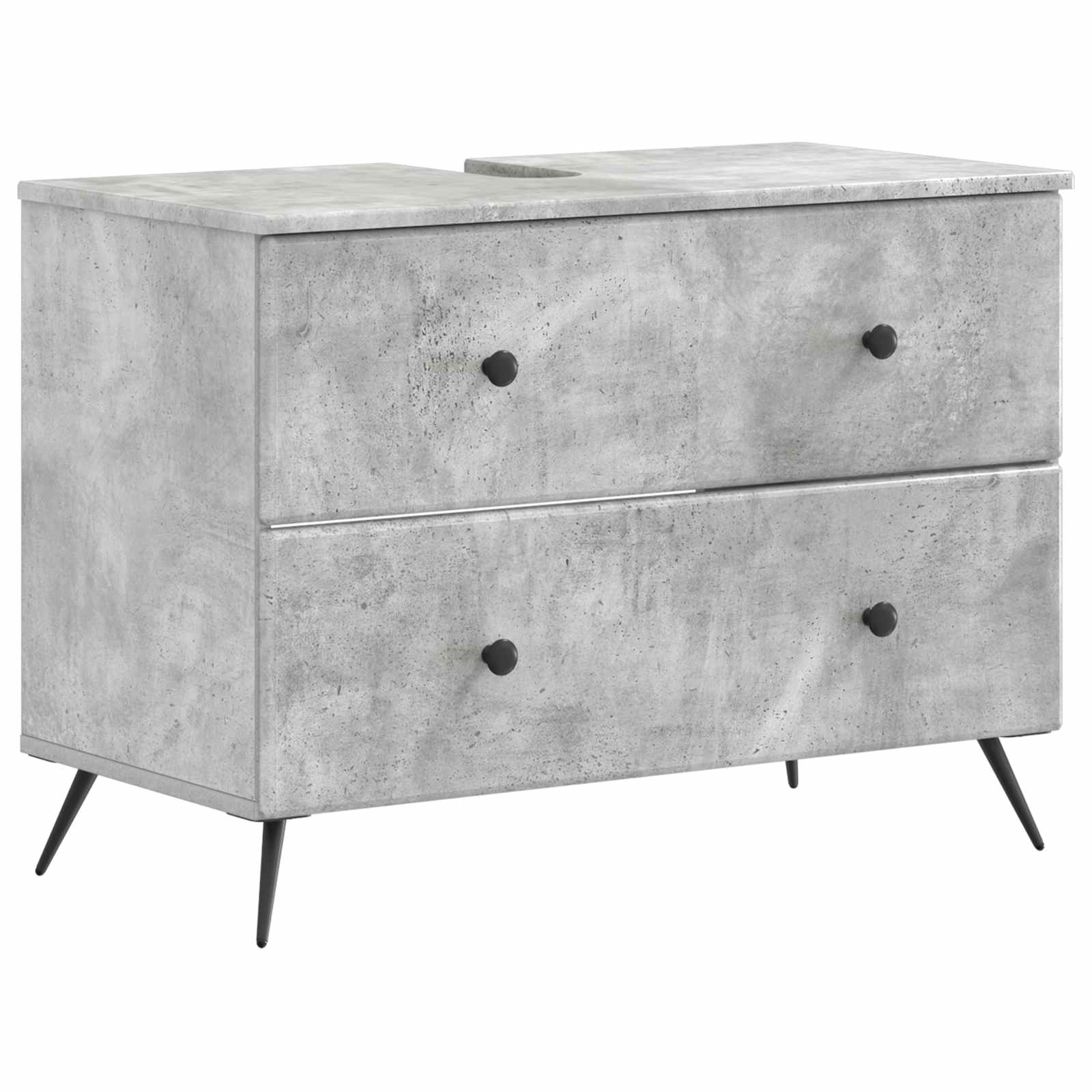 vidaXL Badkamer wastafelkast BREDA Wit 82 x 41 x 59 cm Bewerkt hout