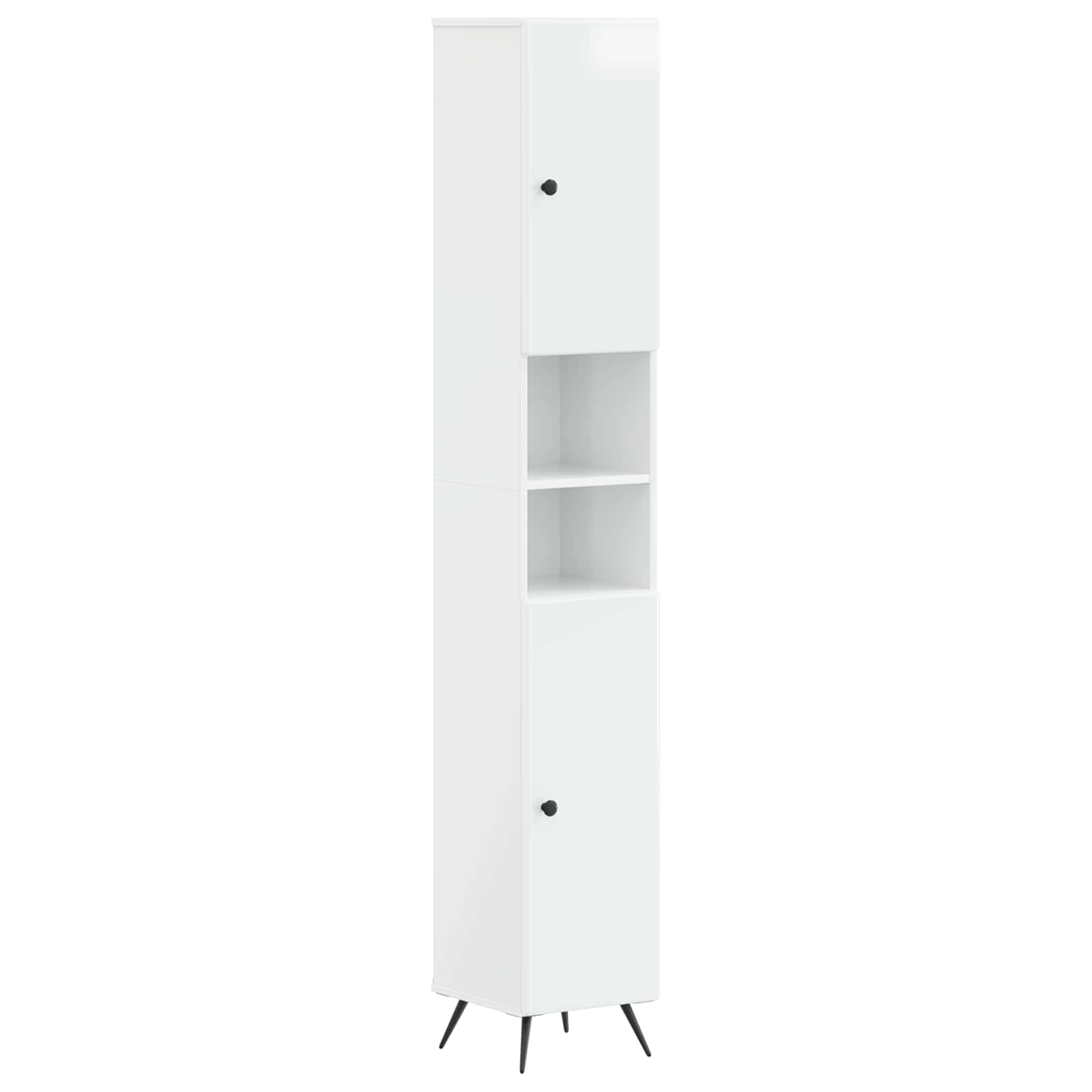 vidaXL Badkamerkast met Open Plank BREDA Wit 30 x 31 x 190 cm