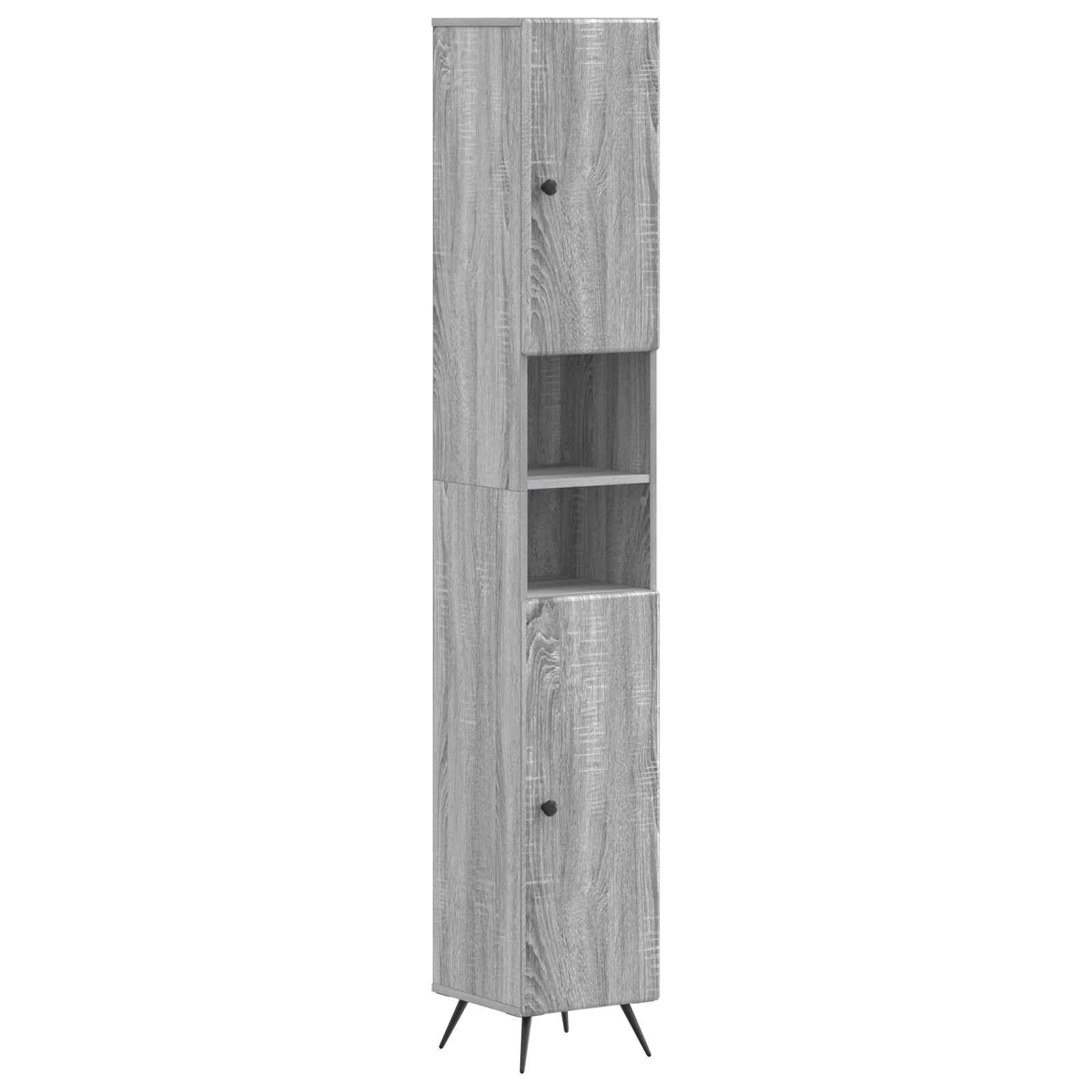 vidaXL Badkamerkast met Open Plank BREDA Wit 30 x 31 x 190 cm