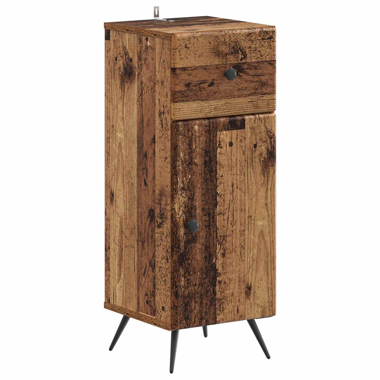 vidaXL Badkamer Opbergkast BREDA Wit 30 x 31 x 80 cm Bewerkt hout