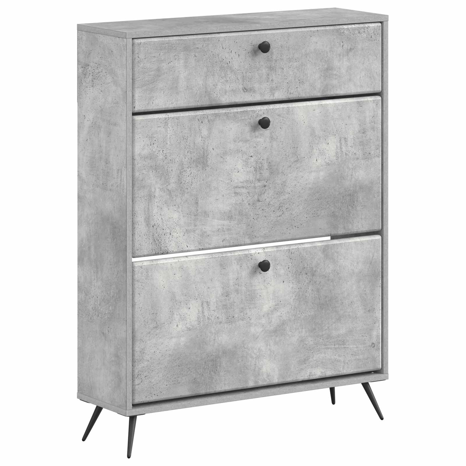 vidaXL Schoenenkast BREDA 78 x 24 x 103 cm Bewerkt hout Wit