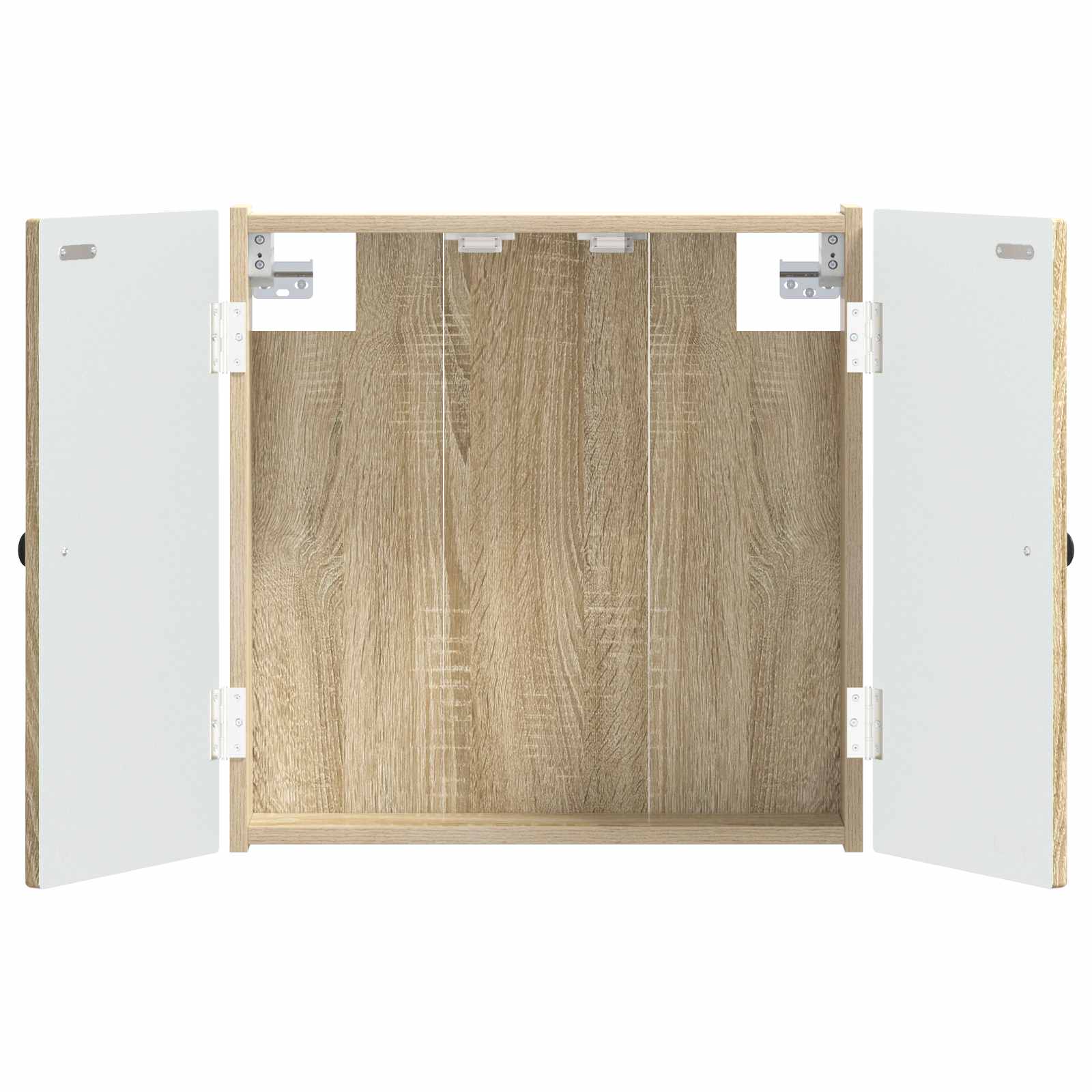 vidaXL Dartbord Kabinet BREDA Wit 52,5 x 10,5 x 53,5 cm Bewerkt hout