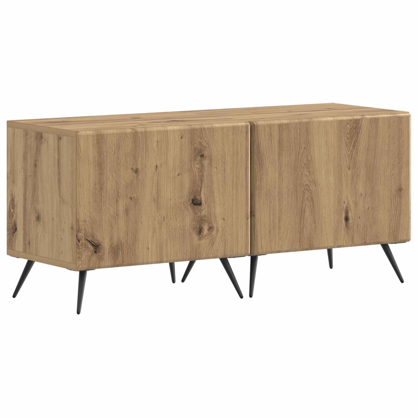 vidaXL Tv-meubel Wit Bewerkt hout