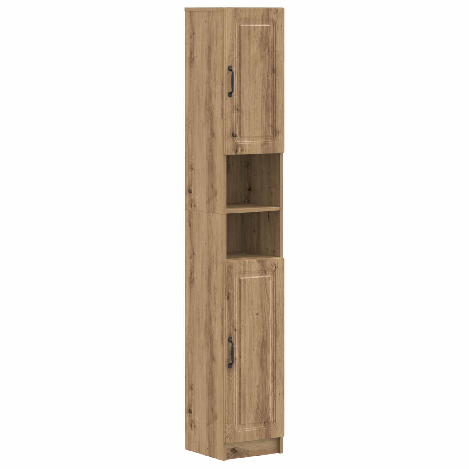vidaXL Badkamerkast met Open Plank UTRECHT Wit 30 x 31 x 187 cm