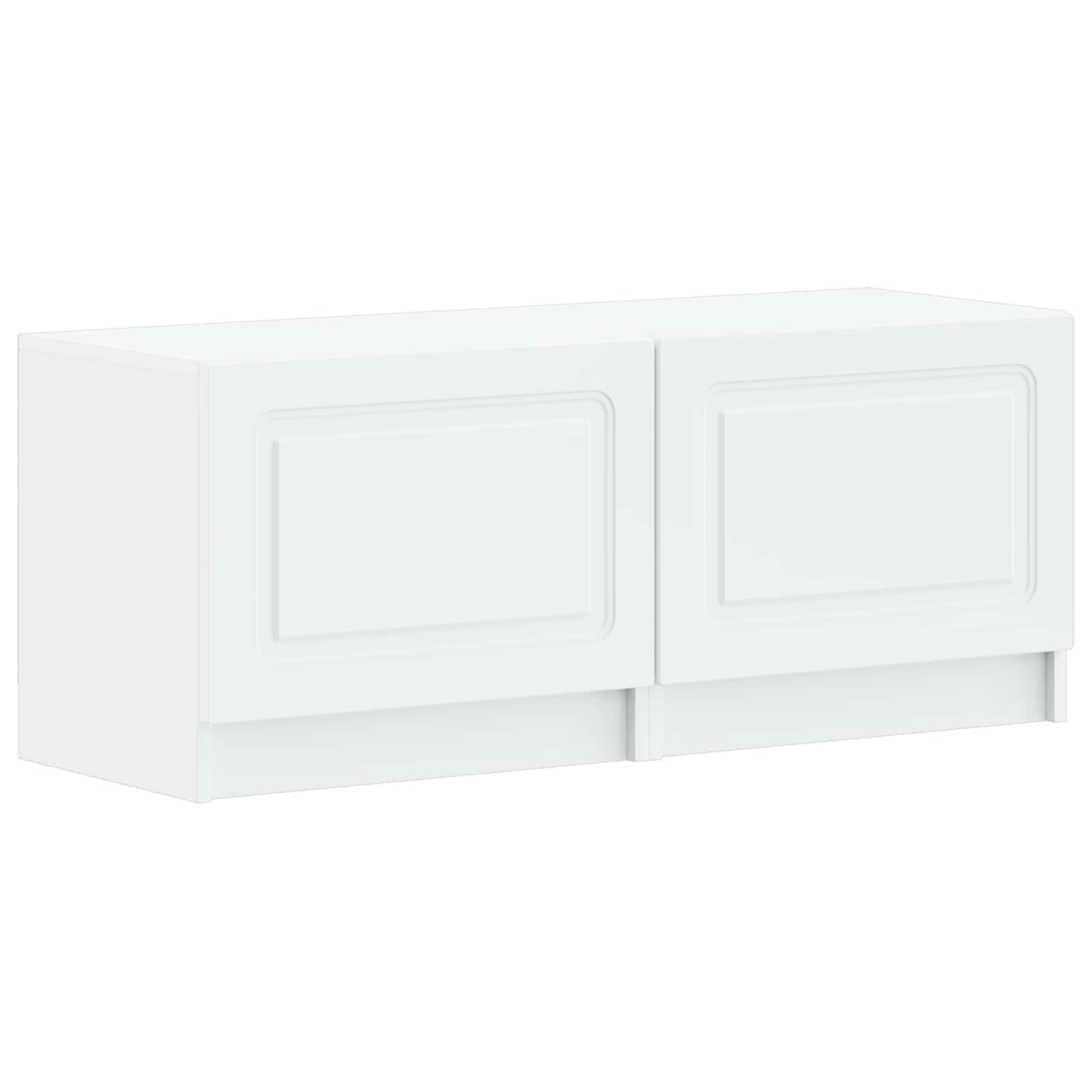 vidaXL Tv-meubel Wit Bewerkt hout
