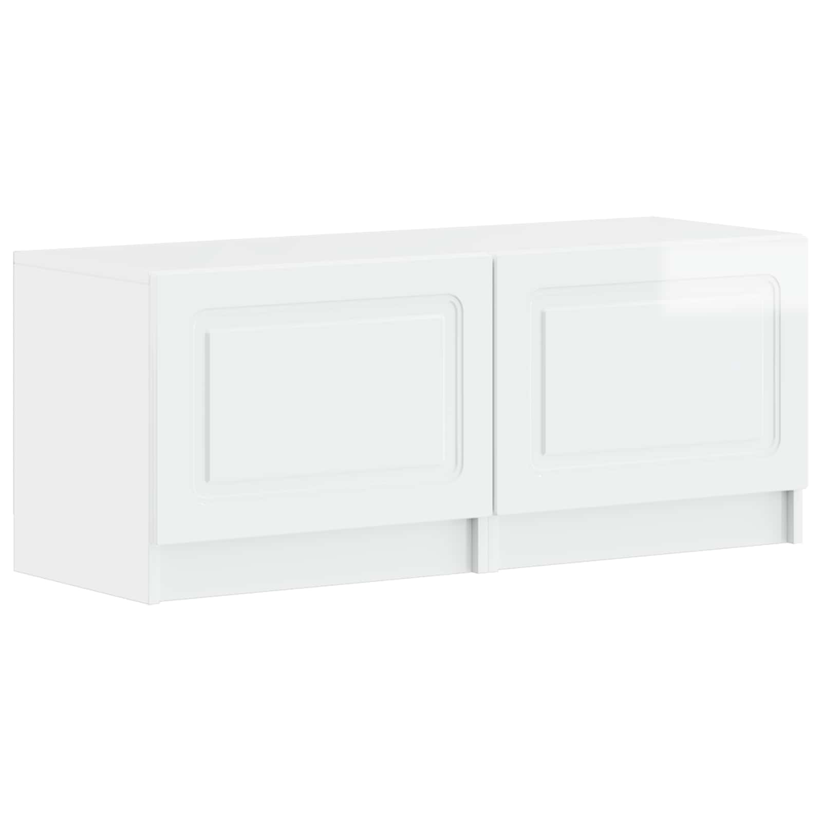 vidaXL Tv-meubel Wit Bewerkt hout