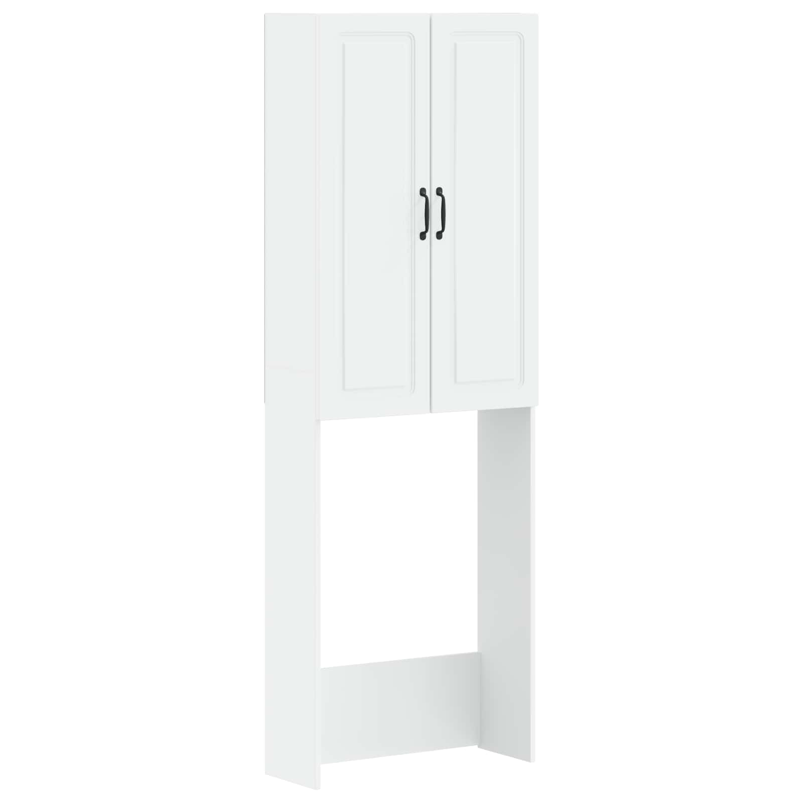 vidaXL Toiletkast UTRECHT Wit 66 x 25,5 x 190 cm Bewerkt hout