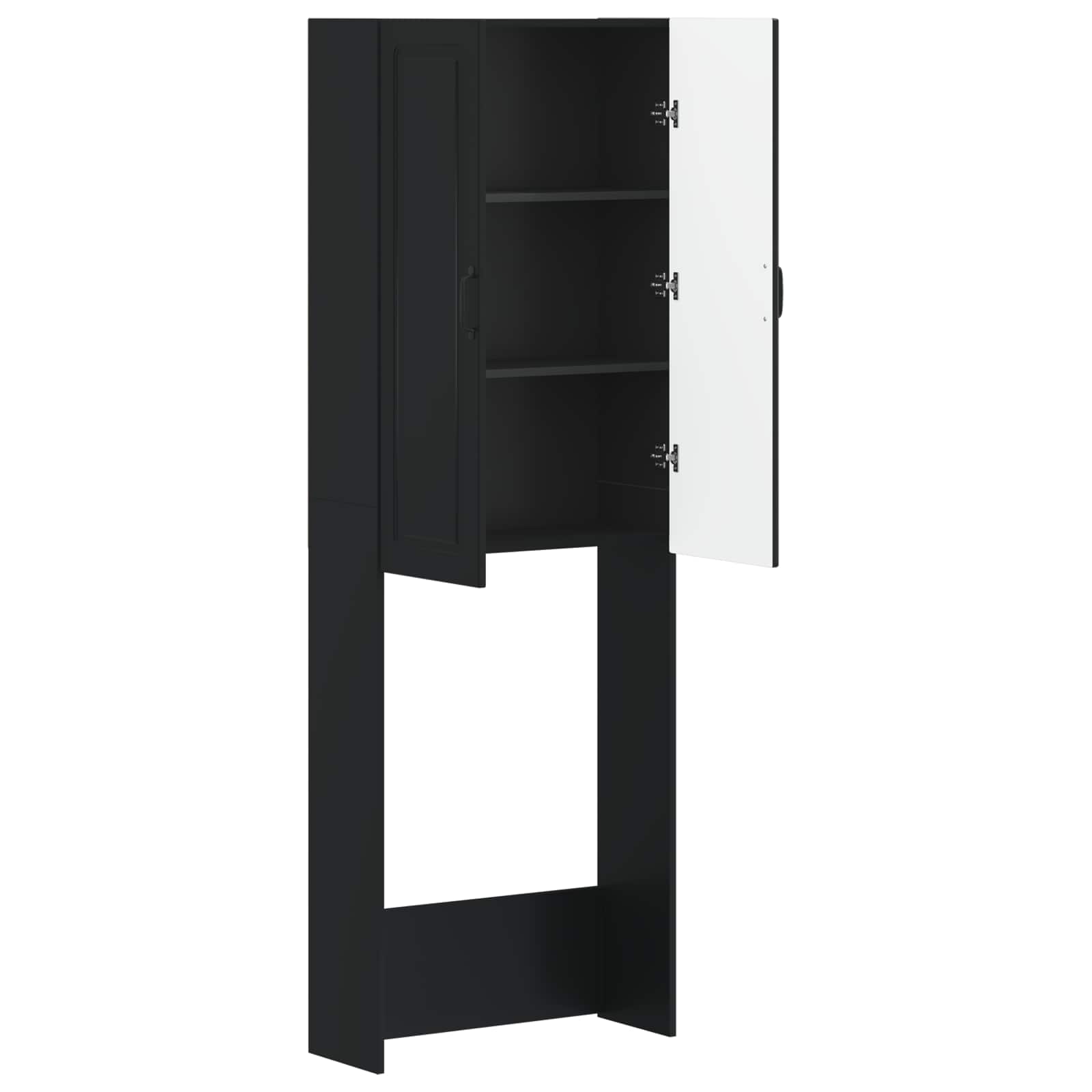 vidaXL Toiletkast UTRECHT Wit 66 x 25,5 x 190 cm Bewerkt hout