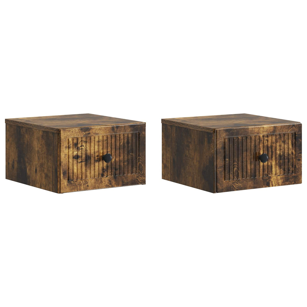 vidaXL Wandbeugel Bedkast 2 pcs Sonoma Eiken 33 x 34,5 x 20 cm