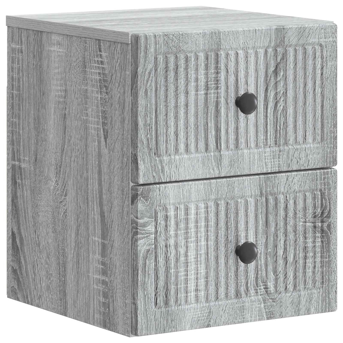vidaXL Wandbeugel Bedkast 2 pcs Wit 33 x 34,5 x 40 cm Bewerkt hout