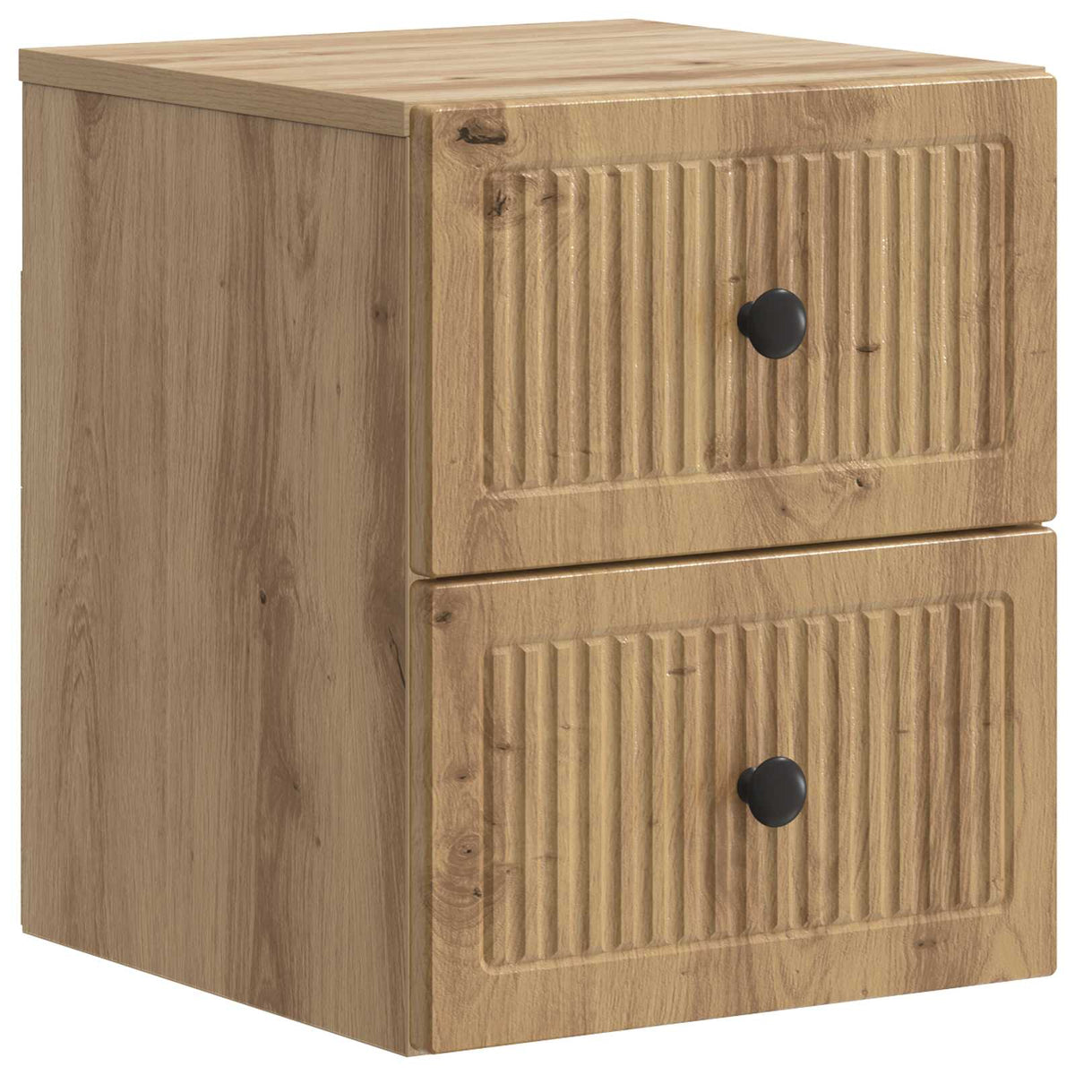 vidaXL Wandbeugel Bedkast 2 pcs Wit 33 x 34,5 x 40 cm Bewerkt hout