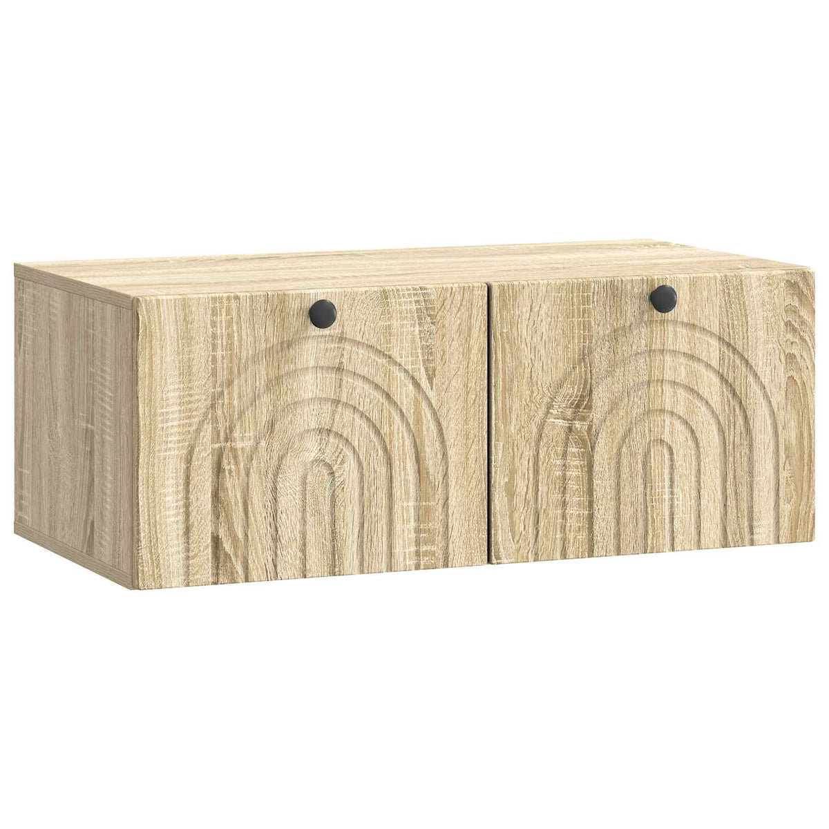vidaXL Wandbeugel TV-kast Zwart 59,5 x 41 x 30 cm Bewerkt hout