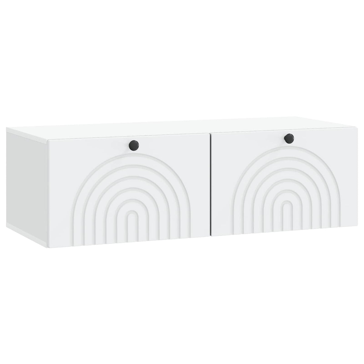 vidaXL Wandbeugel TV-kast Zwart 59,5 x 41 x 30 cm Bewerkt hout
