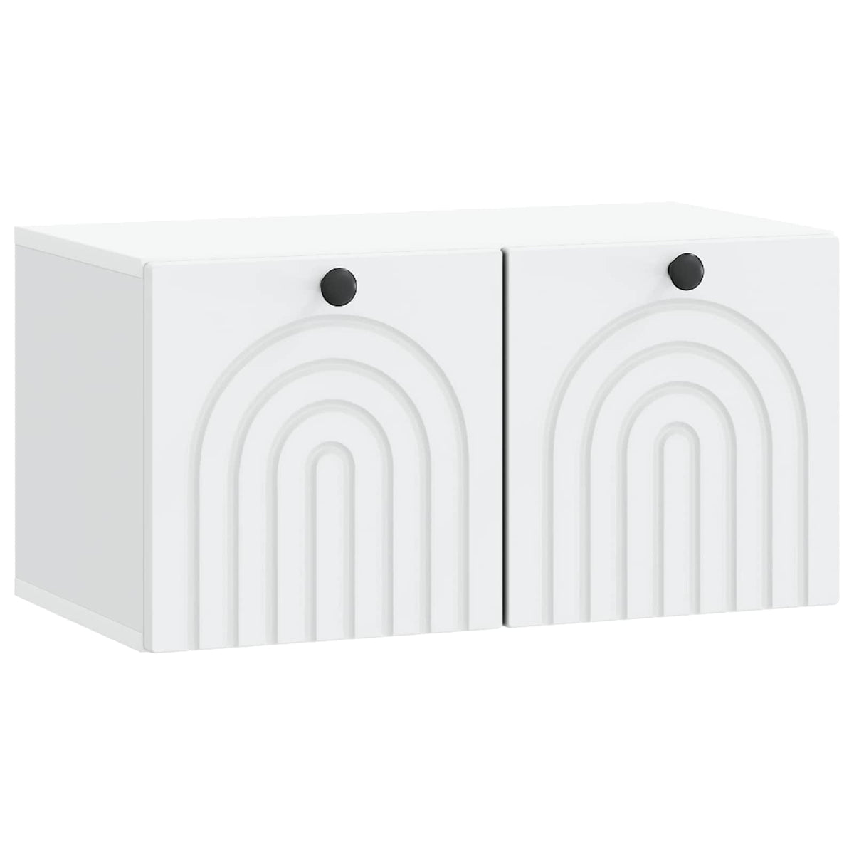 vidaXL Wandbeugel TV-kast Zwart 59,5 x 41 x 30 cm Bewerkt hout