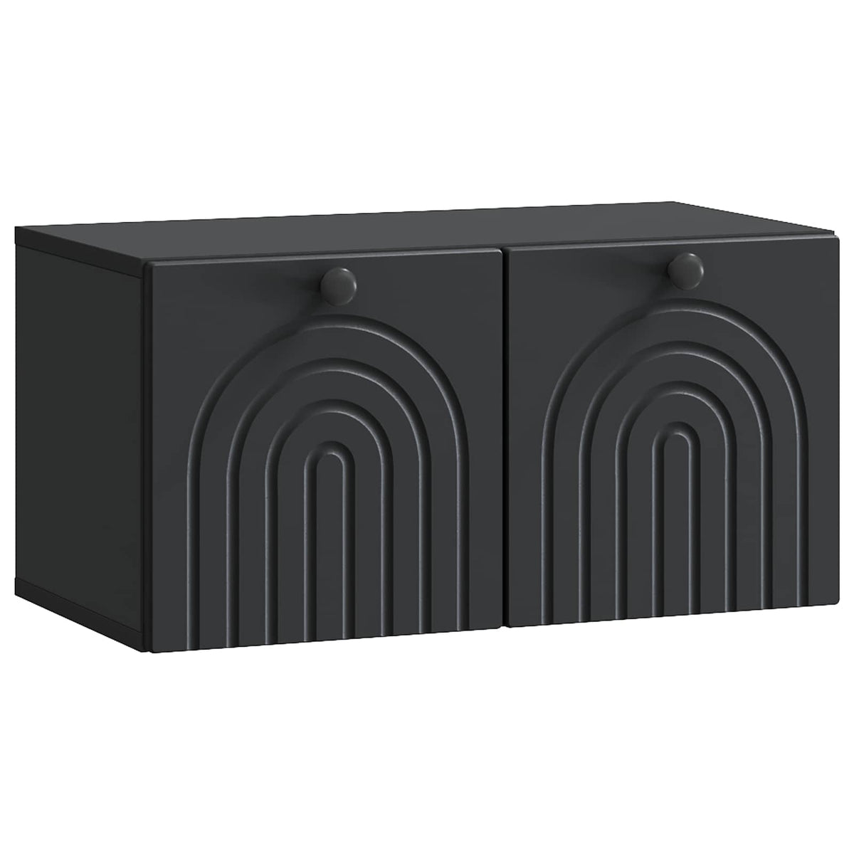 vidaXL Wandbeugel TV-kast Zwart 59,5 x 41 x 30 cm Bewerkt hout