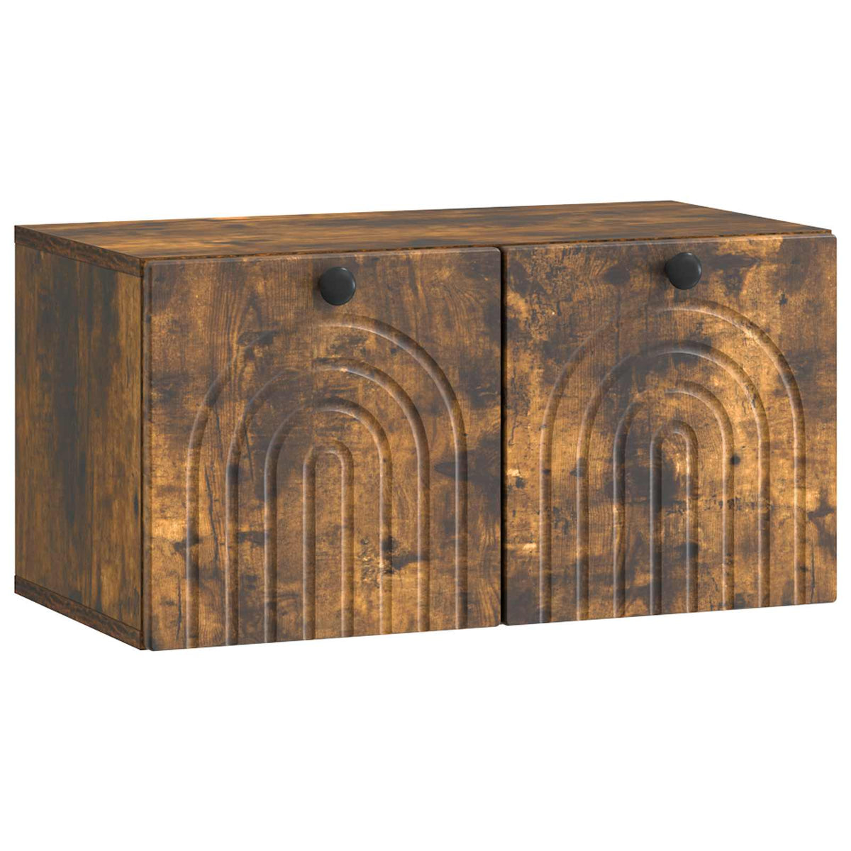 vidaXL Wandbeugel TV-kast Zwart 59,5 x 41 x 30 cm Bewerkt hout