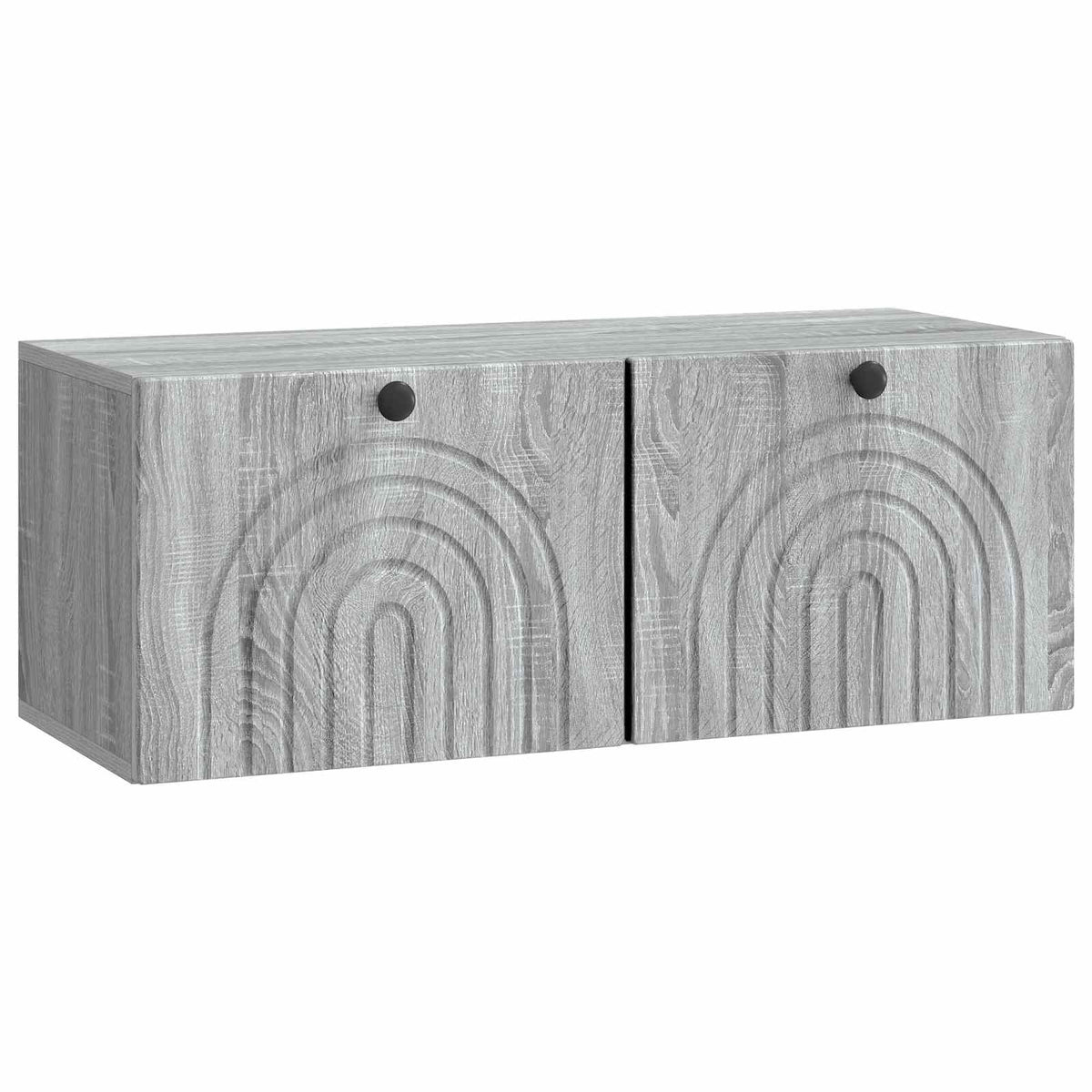vidaXL Wandbeugel TV-kast Zwart 59,5 x 41 x 30 cm Bewerkt hout