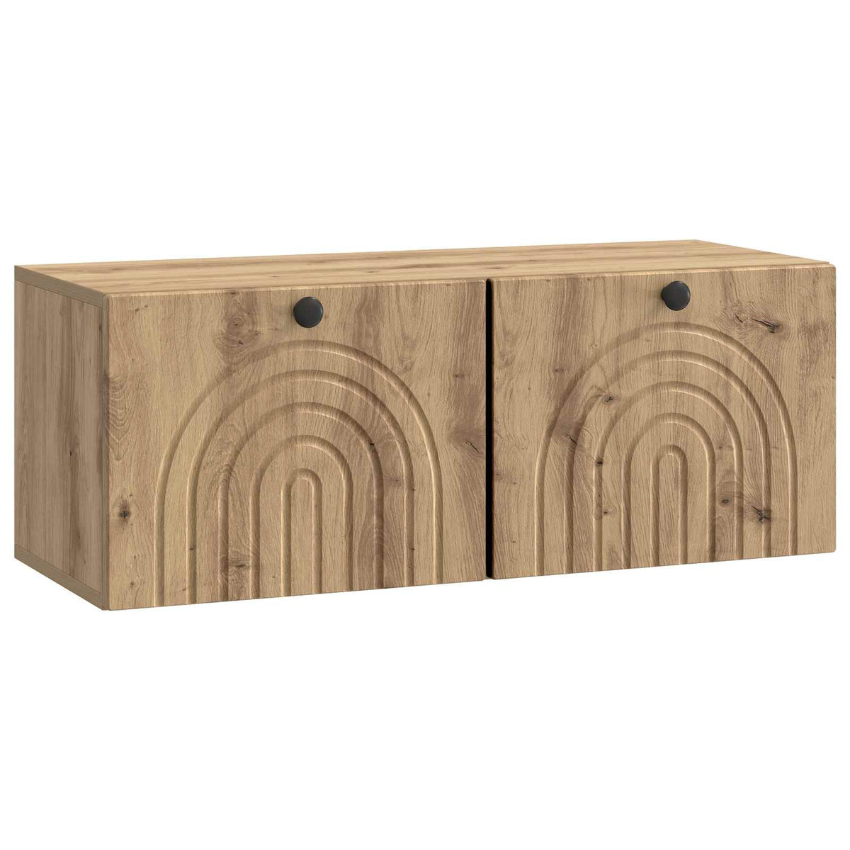 vidaXL Wandbeugel TV-kast Zwart 59,5 x 41 x 30 cm Bewerkt hout