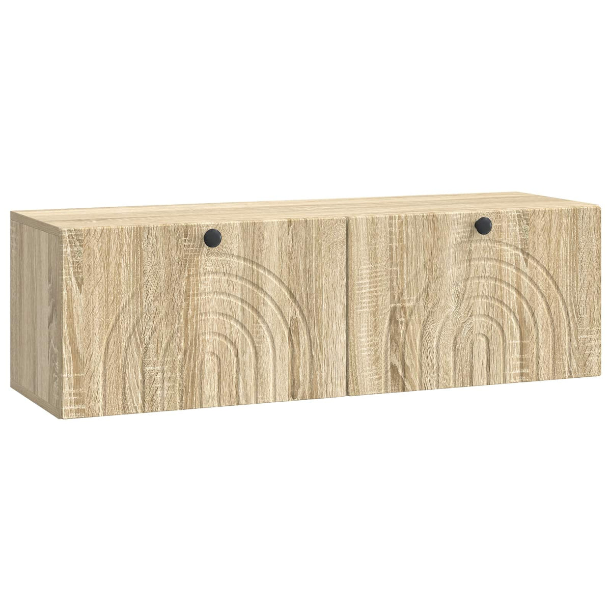 vidaXL Wandbeugel TV-kast Zwart 59,5 x 41 x 30 cm Bewerkt hout