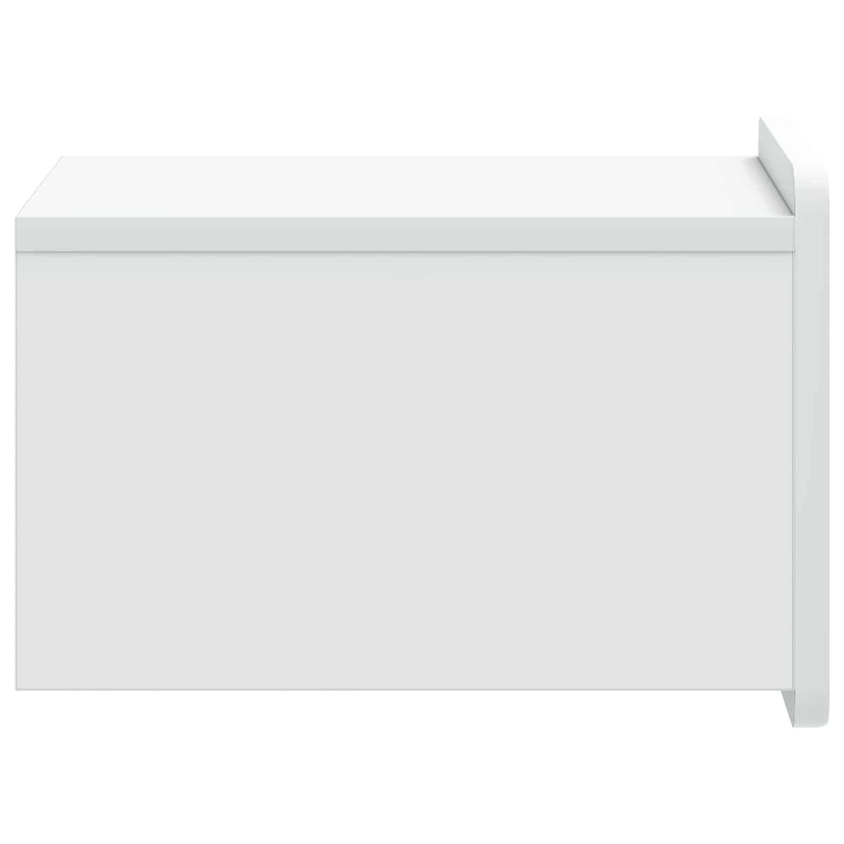 vidaXL Wandbeugel Bedkast 2 pcs Wit 33 x 34,5 x 24 cm Bewerkt hout