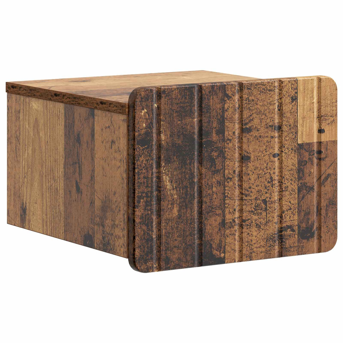 vidaXL Wandbeugel Bedkast 2 pcs Wit 33 x 34,5 x 24 cm Bewerkt hout