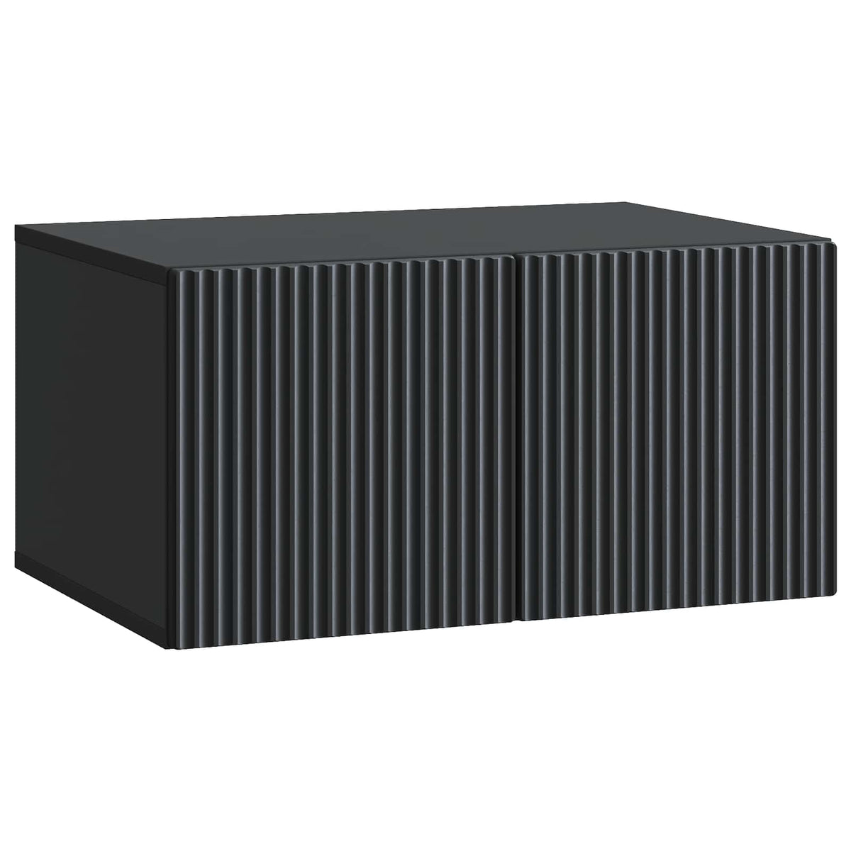 vidaXL Wandbeugel TV-kast Zwart 59,5 x 41 x 30 cm Bewerkt hout