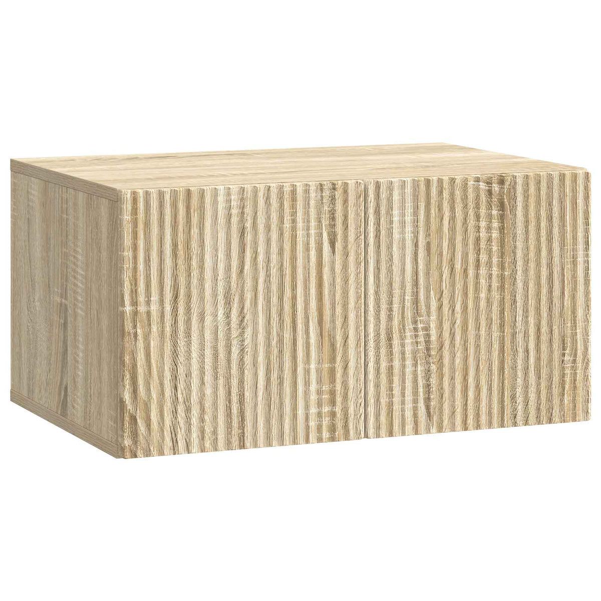 vidaXL Wandbeugel TV-kast Zwart 59,5 x 41 x 30 cm Bewerkt hout