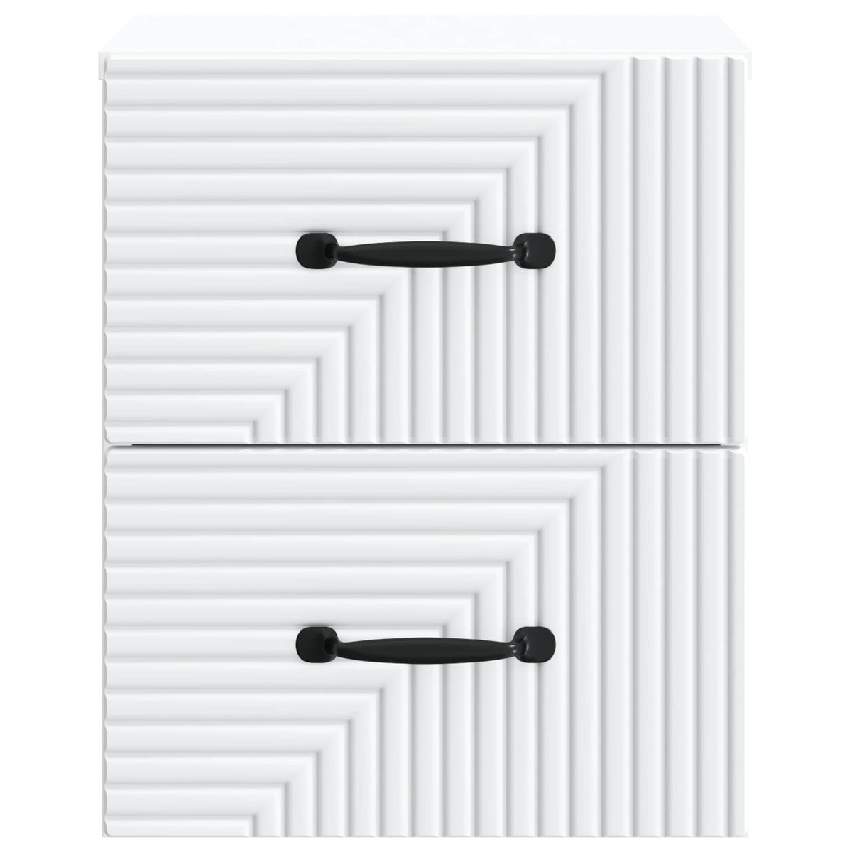 vidaXL Wandbeugel Bedkast 2 pcs Wit 34,5 x 33 x 40 cm Bewerkt hout