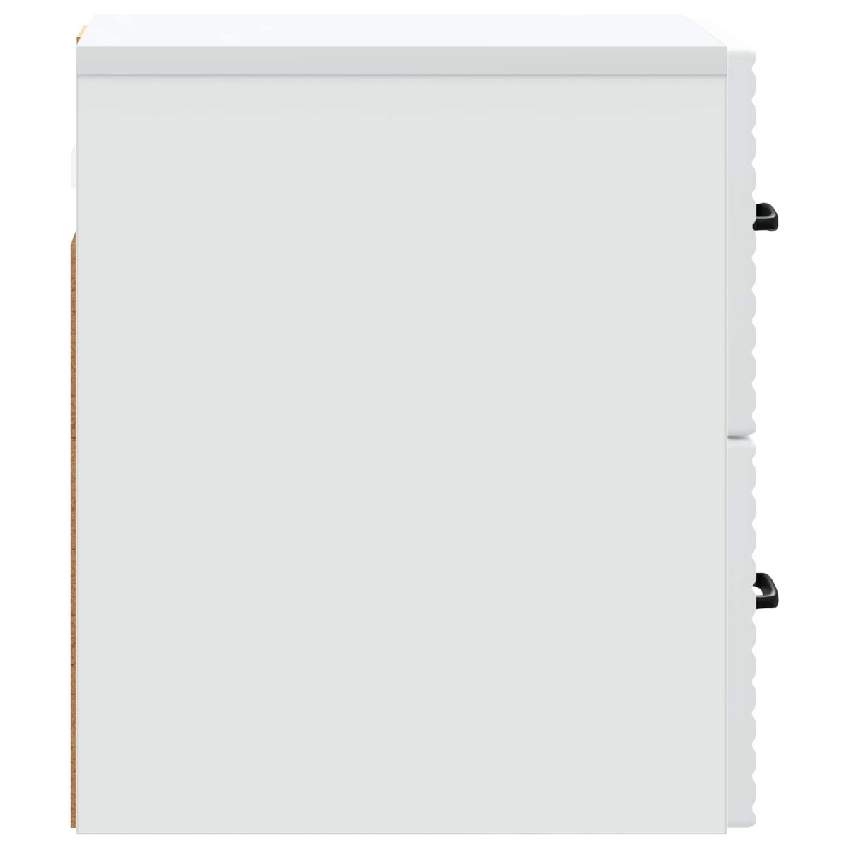 vidaXL Wandbeugel Bedkast 2 pcs Wit 34,5 x 33 x 40 cm Bewerkt hout