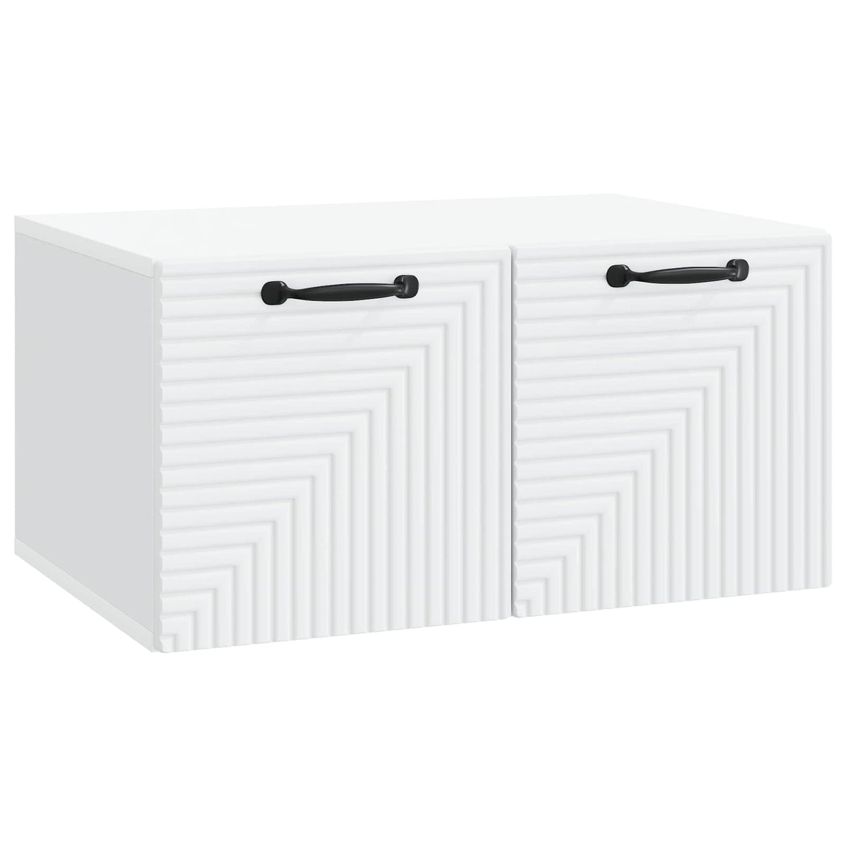vidaXL Wandbeugel TV-kast Zwart 59,5 x 41 x 30 cm Bewerkt hout
